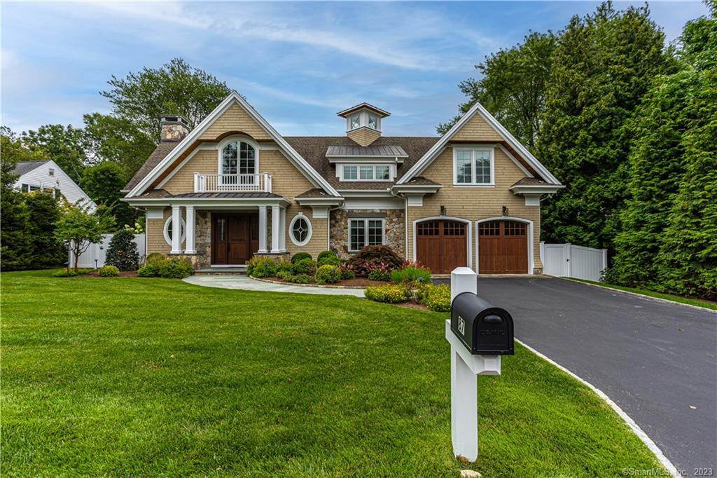 Welcome to this remarkable custom built 4,080 sq ft home designed by Tanner White Architects. Located in beautiful Southport, Ct, this 4 BR, 4 Bath stunner has it all! Some exceptional features include 10' ceilings, 8' doors, custom molding throughout, a floating staircase, Subzero paneled refrigerator, Thermador Cooktop, Bosch oven, D/W and microwave. There is outdoor lighting on a timer, sprinkler system, generator, security cameras, alarm system, entryway light with remote to lower, AV Closet, remote gas fireplace, custom Hunter Douglas blinds, Sonos speakers throughout house, workout room w/ Tonal. There is a Nest doorbell and Thermostats, hidden door to finished room above garage and for those golf lovers there's a special room in the basement to practice your swing. Each bathroom is equipped with high end finishings and built to perfection.  The level backyard is completely fenced and could accommodate an in-ground swimming pool if desired. Also, you are just minutes from the Southport Metro North Train Station and beaches.  I welcome you to come view this incredible home to see what else it has to offer.