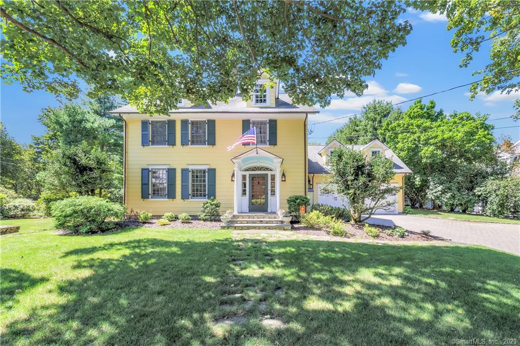 This timeless home exudes colonial charm while offering modern amenities like a pool, spa & poolhouse! You'll find historic details like original fireplaces, exposed beams and even an original beehive oven used for baking bread in the colonial era. Look no further and come see this stunning antique true gem that combines historic elegance with the luxury of today's living. Located in Greens Farms on the corner of Lazy Brook Lane - just minutes from everything-this property is a rare find. The home boasts classic architectural details, hardwood floors and exquisite craftsmanship throughout. The updated kitchen features top-of-the-line appliances, granite countertops and custom cabinetry making it a chef's dream. The generous living areas provide ample space for entertaining & cozy family nights. This 4 BR home has a bonus room over the garage with a bathroom that can be a 5th BR or makes a great home gym, recreation room or spacious office. Enjoy a lovely 3 season sunroom then step outside to your private oasis with a stone patio and sitting area where you can enjoy morning coffee while taking in views of the sparkling pool, relaxing spa and beautifully landscaped grounds! The poolhouse is a fantastic addition, offering a convenient space for changing, entertaining storage and hosting poolside gatherings. The tv area adds more fun - and this space also works as a guest suite with included bath or makes a great home office or gym as well. Total 4,100 sq ft w poolhouse.