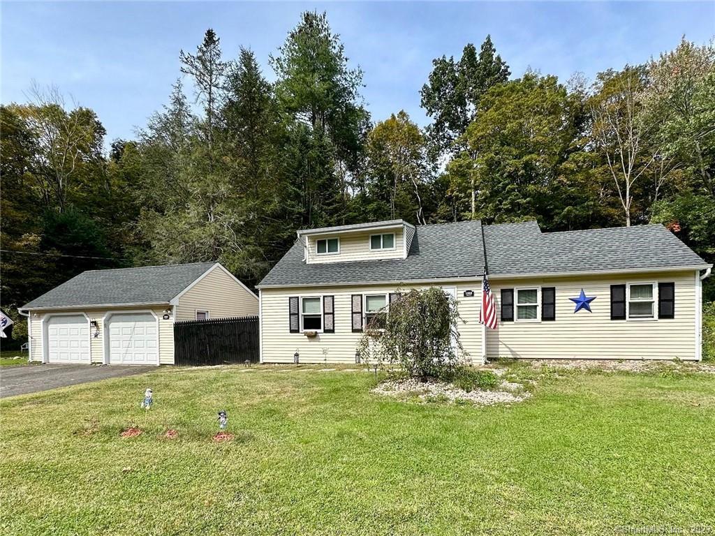 Rare opportunity! Originally constructed in 1920, this Cape Cod-style single-family house in Woodbury, CT underwent extensive renovations down to the studs in 2014. With 3 bedrooms, 2 full bathrooms, and a well-appointed kitchen, it offers a cozy and welcoming retreat. You'll appreciate the convenience of a detached two-car garage and the easily accessible, GPS-friendly location. This picturesque setting in Woodbury provides a peaceful ambiance while being close to local amenities.