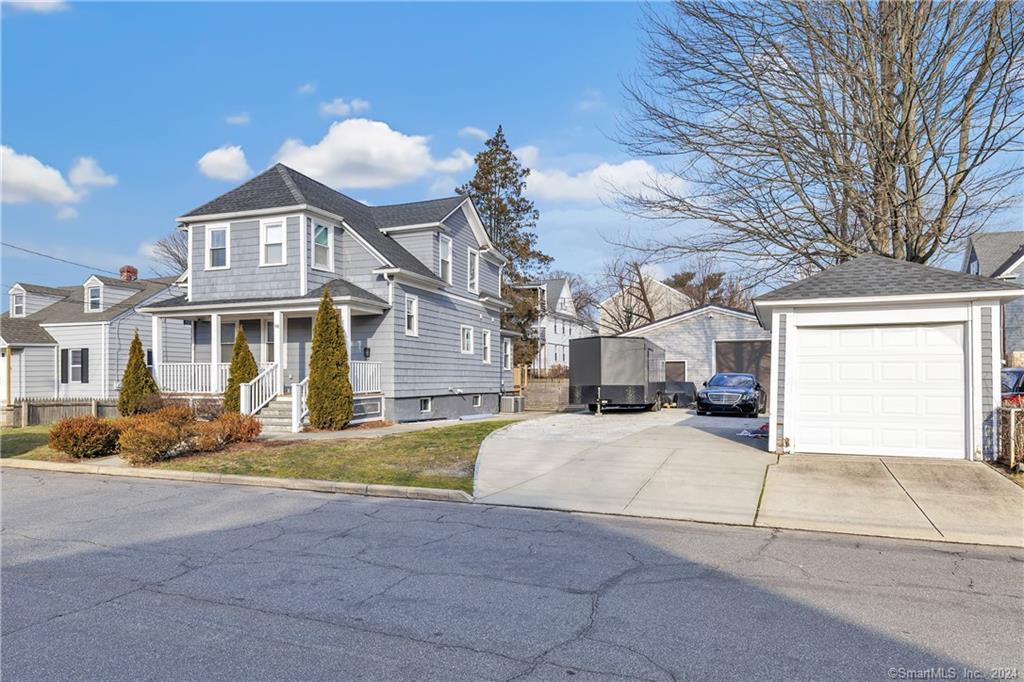 Turn key and update the 3-bedroom home with a large, leveled, fenced backyard. Remodeled kitchen and bathrooms. Large front covered porch and deck. Playground is included. Natural gas, city water, and city sewer. Energy efficient house. Full, partially finished basement. RESTRICTIONS: The landlord will use the standalone/separate garage and work shed at the rear. The tenant is to park cars on the street.