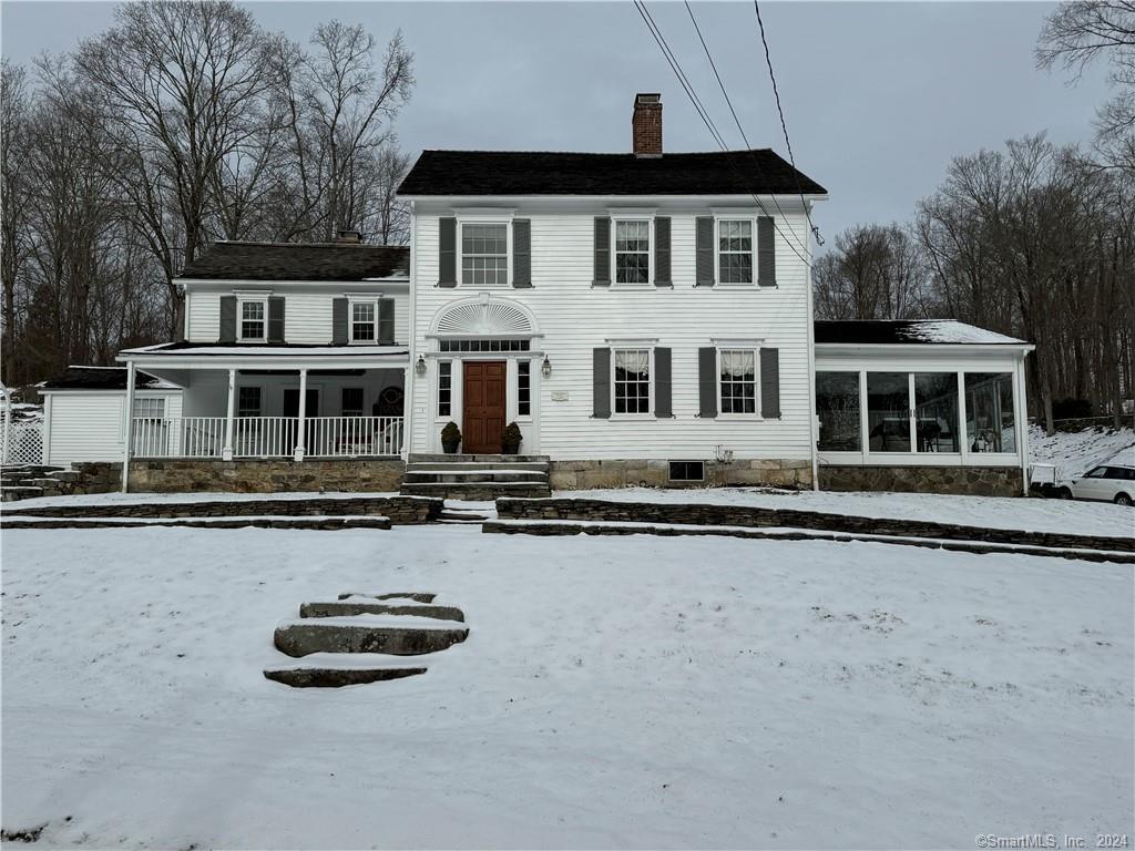 PIECE OF HEAVEN, MUST SEE!! Charming classic Antique Federal Colonial is a beautiful blend of the Circa 1745 (7' ceilings) Samuel Read Home with a large 1847 addition. This colonial home offers the elegance that you deserve it as you enter through the foyer with a rich curved archway accenting the 9' ceiling & a circular staircase to the large upstairs landing. This impeccably well-maintained house shares 4 bedrooms, 3 full bathrooms, kitchen, breakfast room, living room dining room, laundry room, with hardwood floors throughout plus family room, sunroom and 3 fireplaces. This home has everything you could possibly need, easy access to the outside for grilling, relaxing on the patio or enjoy the landscaping including a pool for summer fun and lovely backyard for entertainment and play. Redding has top rated schools, parks, playgrounds and lake access. Perfect commuter location close to route 53, route 107 and route 7. Priced to sell so don't wait! .