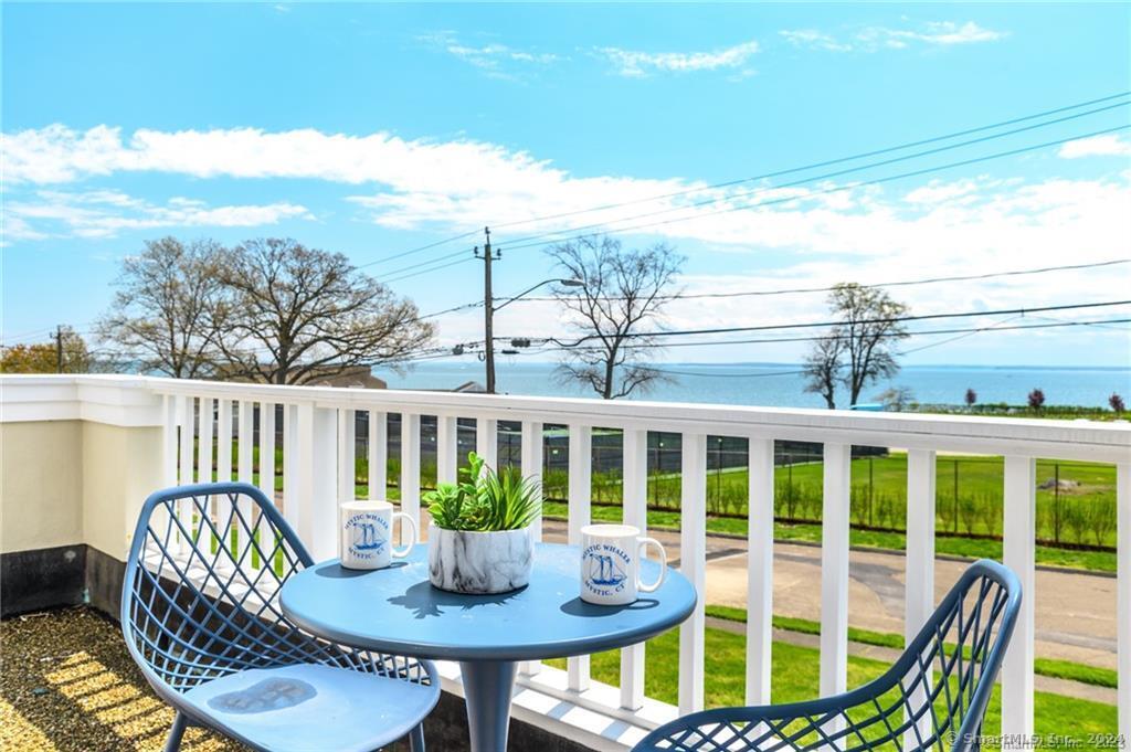 It's all about the VIEW! As you step inside this sun filled 2-story foyer, you are greeted by a sweeping staircase with an open, wrap around balcony and are immediately drawn to the southeastern exposure and breathtaking panoramic views of Long Island Sound. This home unique in its design offers tons of natural light, spacious rooms, custom cabinetry, & spectacular space for entertaining. Enjoy BBQ's on the patio, level fenced yard, & ample space for a pool on .34 acres. A casual office can be used as 5th Bedroom/ nanny's room w/separate access to patio & yard. 4 additional bedrooms on 2nd floor includes oversized master suite with French doors leading to a private deck capturing what else but more peaceful & exquisite water views, huge walk in closet. (19 x 12) luxurious bath with imported marble, body sprays, double sinks, jacuzzi tub and oversized frameless shower. Located in highly sought after Shippan Point, perfect for the New York based commuter, just 51 minutes away by train. It's all about living by the water, taking in breathtaking water views year round, enjoying stunning sunrises and short walks to the beach.