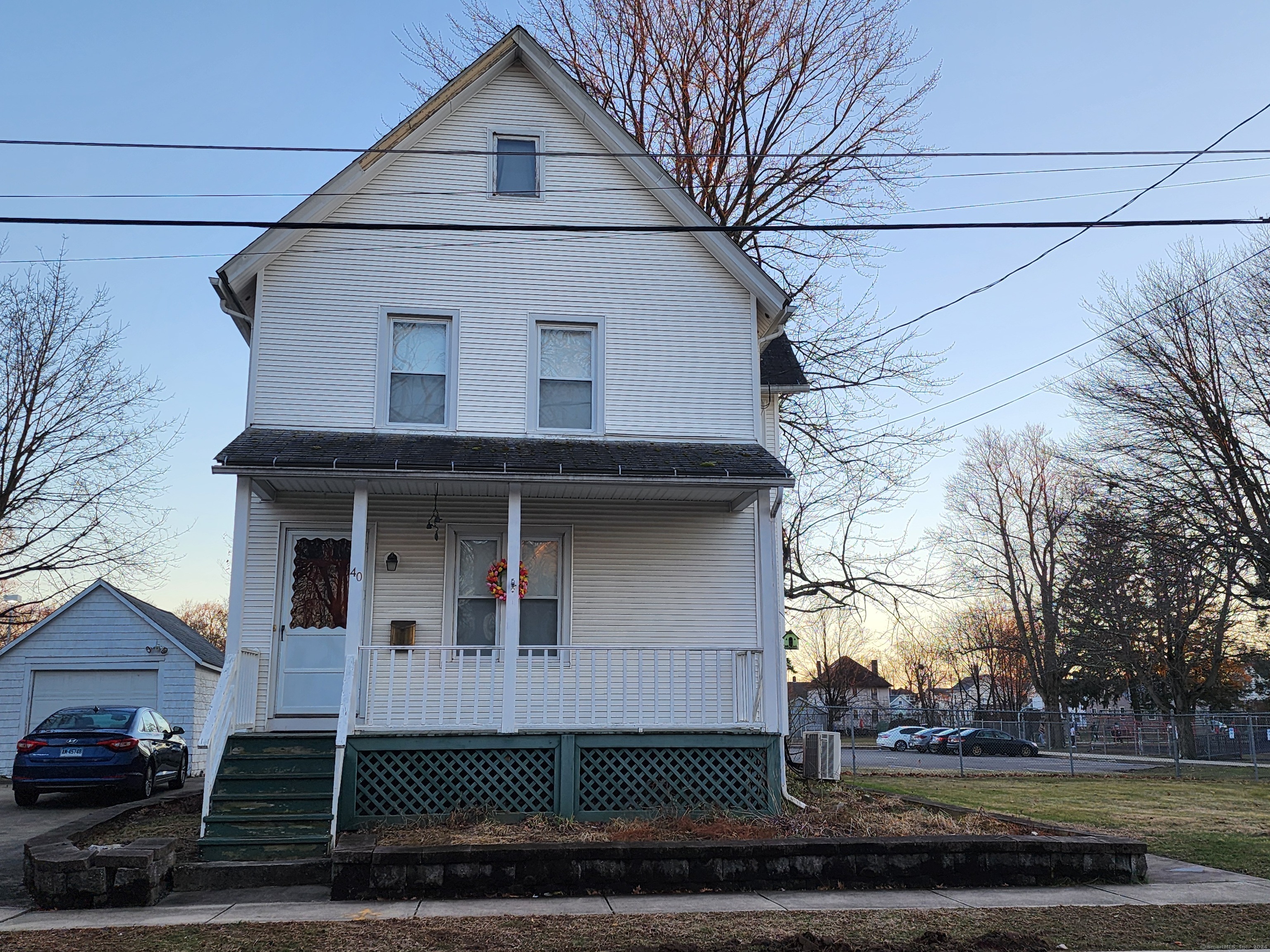 Nicely cared for early 1900's colonial with a large kitchen, mudroom with nice storage, full bathroom with laundry, dining room and living room on the main level. Upper level has 3 bedrooms and full bathroom. Going up to the third level there's more finished space! This home is charming, well cared for and with some updating!