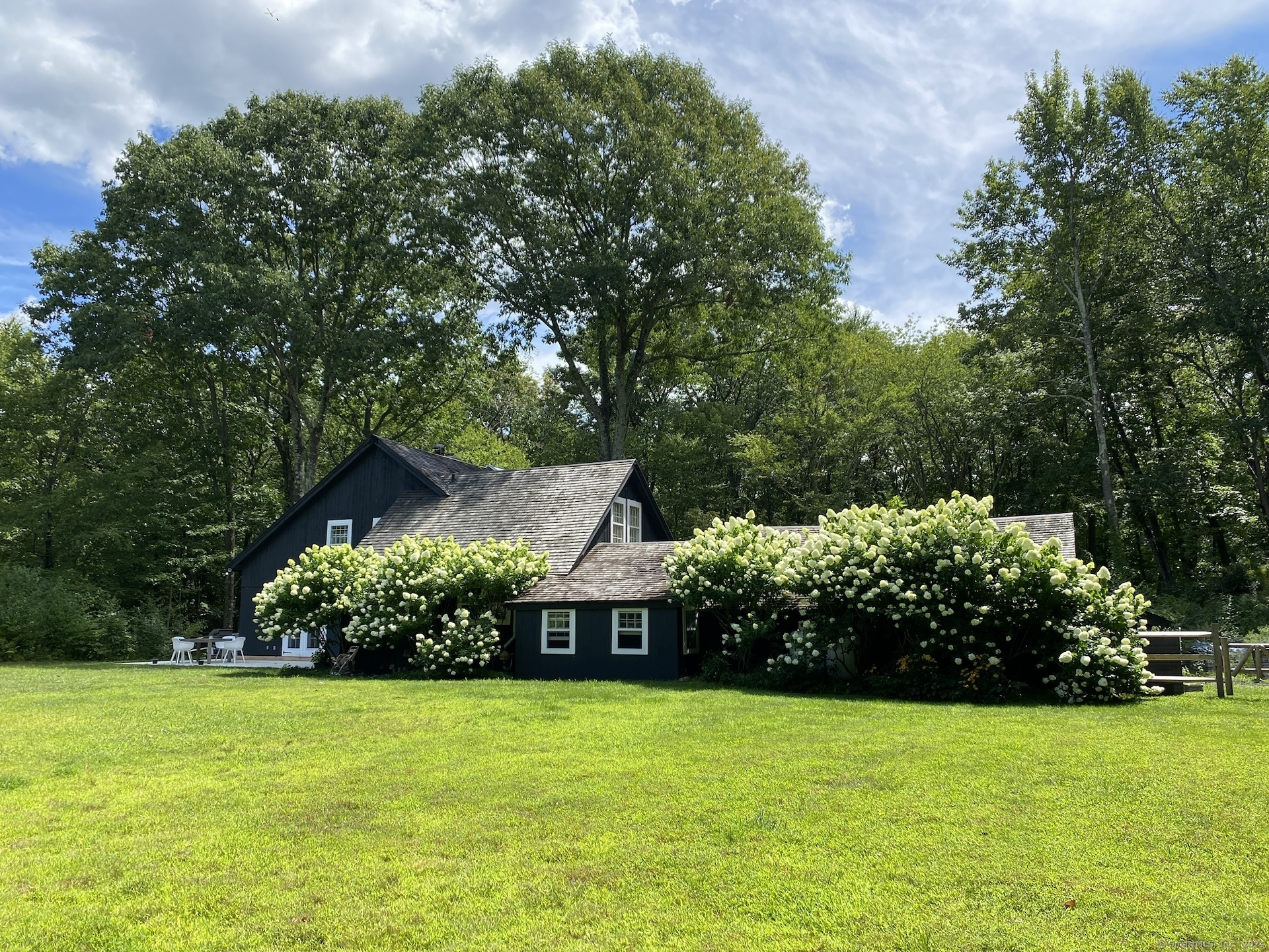 Charming barn-style home on 15.27 acres off quiet country road. Four bedrooms and two and one half baths. Open floor plan. Exposed timber. Double sided stone fireplace. French doors to rear patio. In ground pool and barrel sauna. The perfect summer retreat in the beautiful town of Roxbury. Available short term between September to May for $7, 500 per month. Contact agent for availability. Just 90 minutes from NYC. Also available from June and July for $22, 000 per month (MLS #24010919).