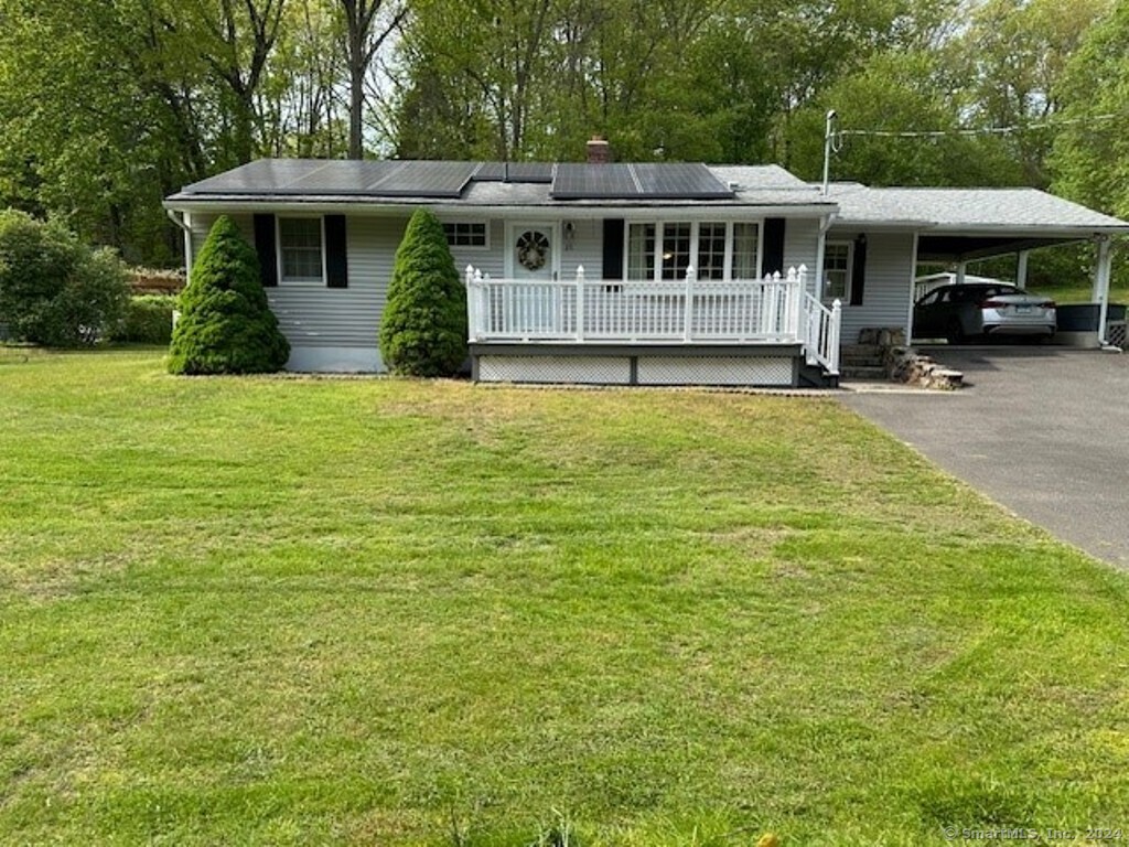 This well maintained three bedroom Ranch features newer granite counter tops in eat-in kitchen, two full baths, newer furnace, split A/C units in living room and primary bedroom, updated electrical panel and home generator. All this situated on a level, lightly treed lot.