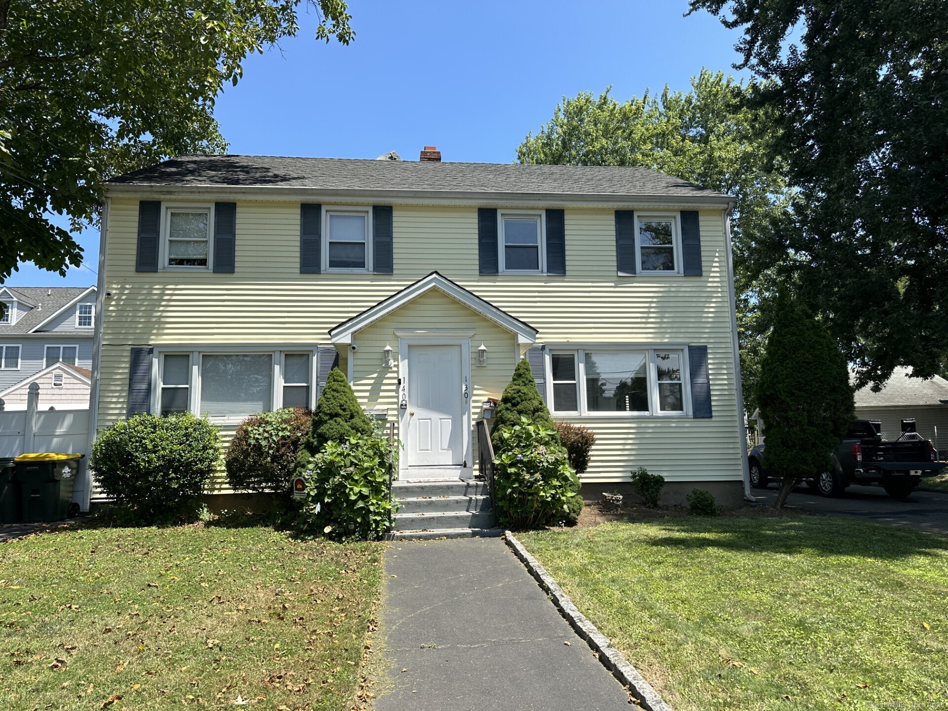 This wonerfully located 1/2 Duplex home was recently completely redone inside and out. Has nice size rooms and new kitchen and baths. Private rear deck and two car garage with plenty of off street parking as well on a cul du sac street.
