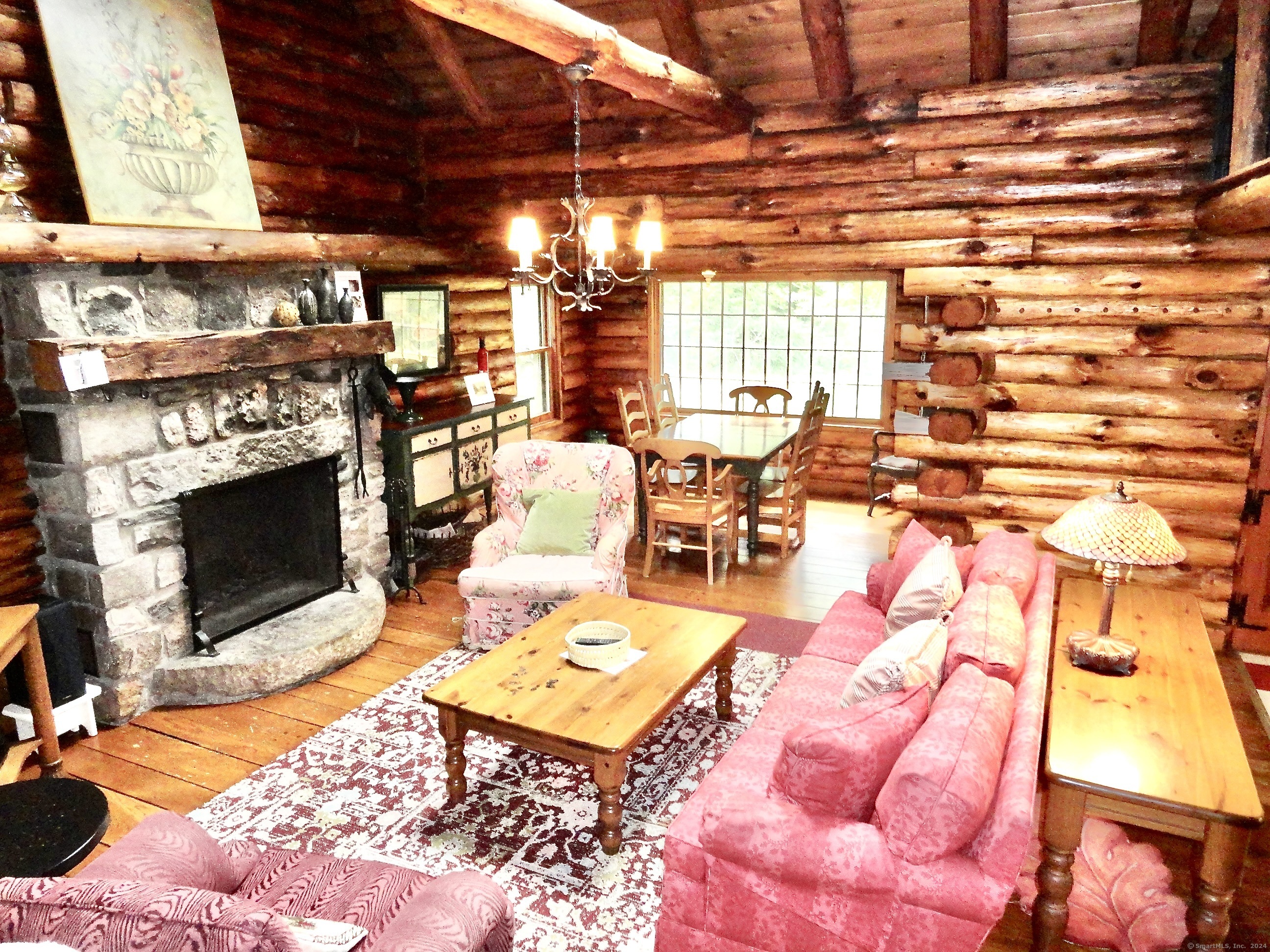 41 Millbrook Colebrook, Connecticut Log Cabin, Log Cabin properties, Log Cabin homes, 