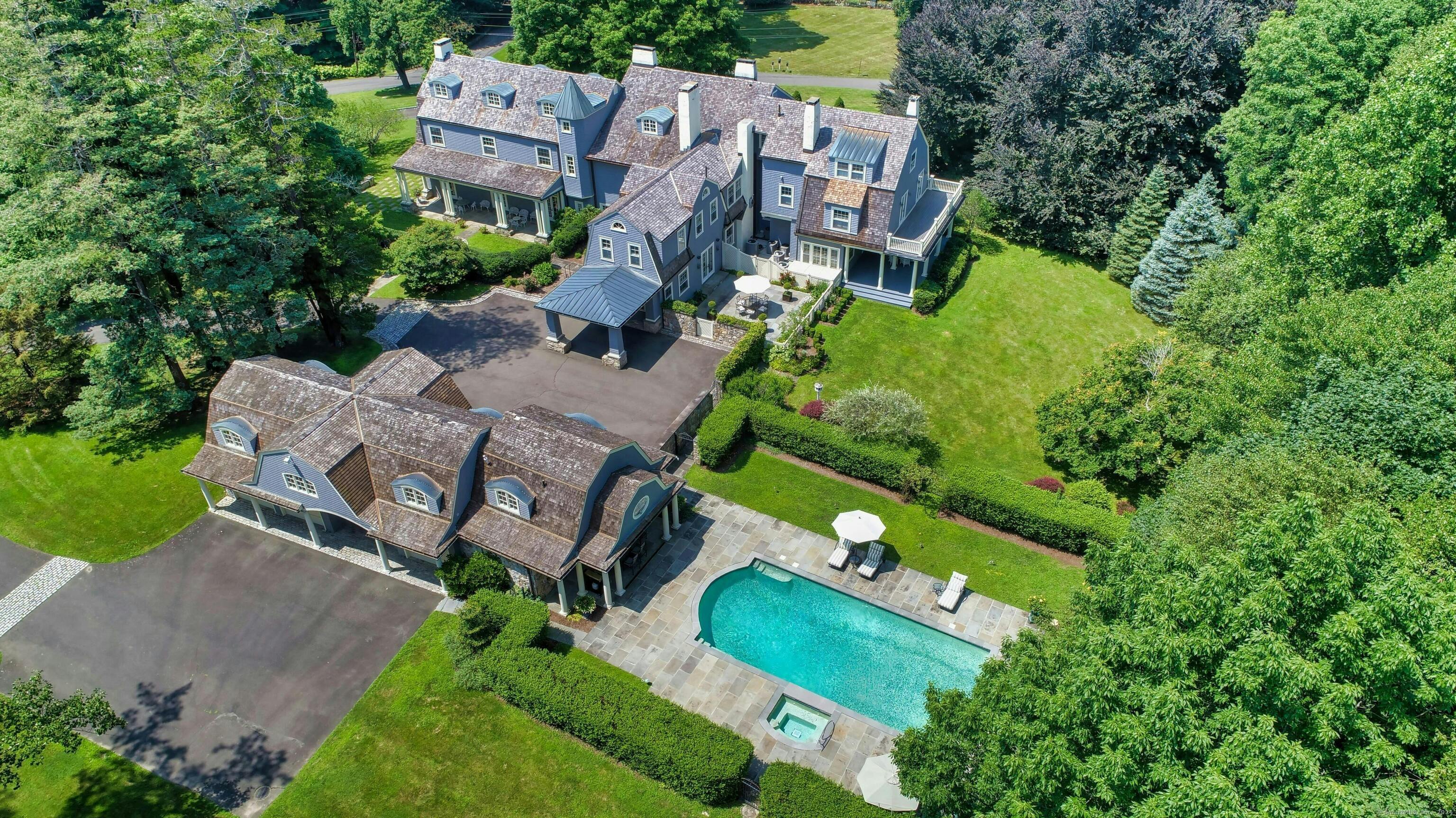 27 Country Club Ridgefield, Connecticut luxury properties, homewood ridgefield, shingle style colonial revival, homes with pool, Elsie de Wolfe, Glen Gate,  Silver Spring,  Silver Spring ridgefield, country club ridgefield