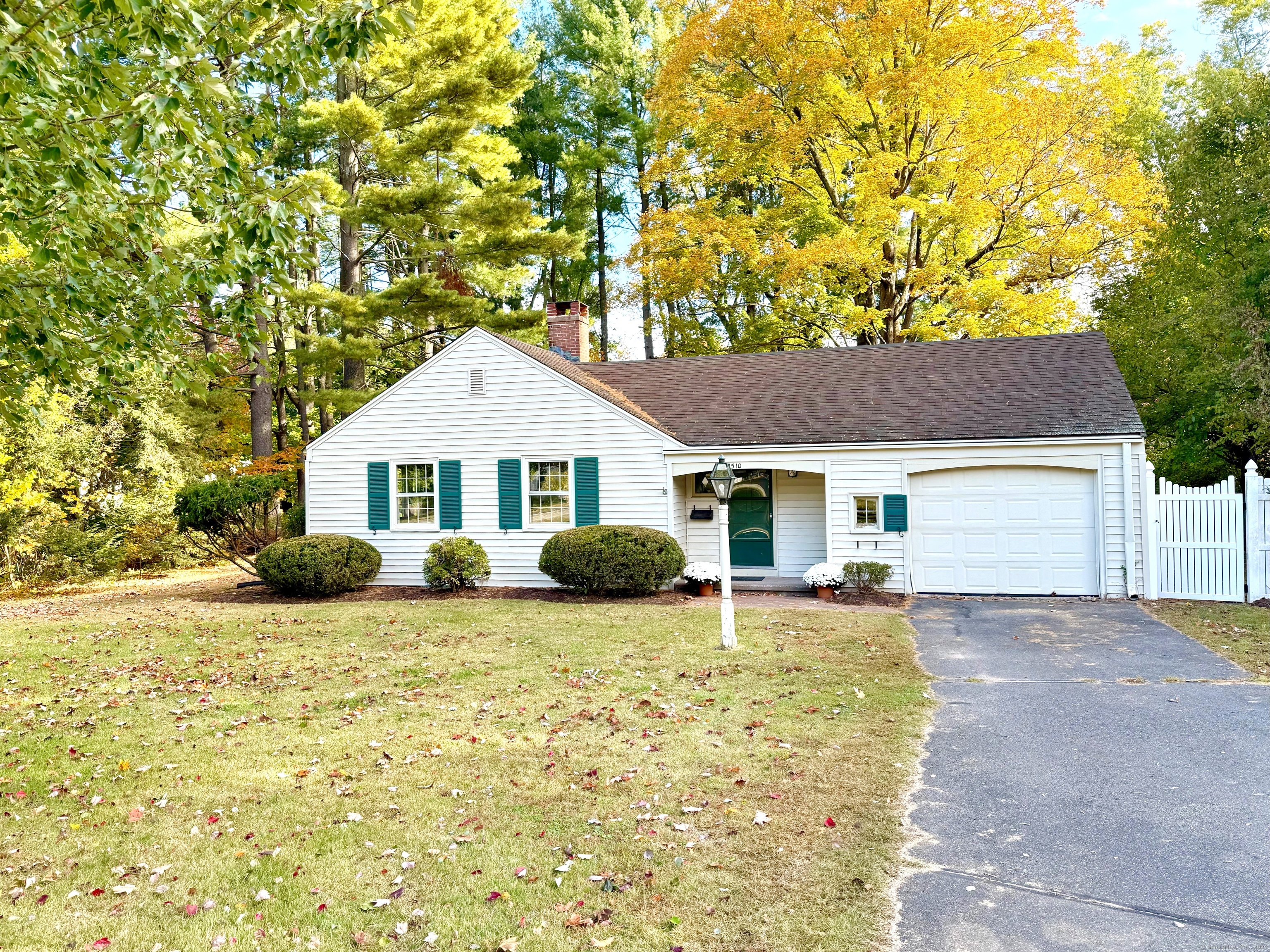 Charming One-Floor Living in a Prime Glastonbury Location! Step into this delightful ranch-style home, perfect for comfortable living and entertaining. With its freshly painted interior and gleaming hardwood floors throughout, the main living and dining areas exude warmth, complemented by a cozy wood-burning fireplace and large windows that flood the space with natural light. Adjacent to the kitchen, you'll find a welcoming family room, complete with a charming brick corner fireplace-your ideal spot to relax and unwind. The home features three well-appointed bedrooms on the main floor, providing convenience and ease. Enjoy the benefits of public water, sewer, and gas, as well as a private, level backyard-ideal for outdoor activities or simply soaking up the sunshine. Located just steps from everything Glastonbury has. This home is not only cute as a button but also a fantastic value for its unbeatable location. Ready for your updates and personal touches, selling As is.