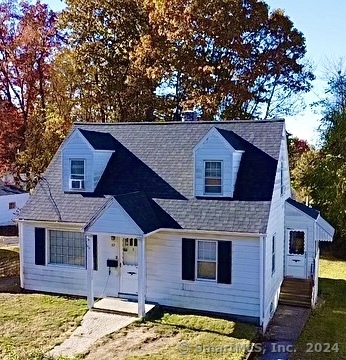 Step into timeless charm in this classic cape style home, blending cape character with modern comforts. Updates such as new roof, electrical, and a redesigned layout in the primary bedroom on the main level. Heading into this neighborhood, you will notice the close proximity to local parks, community pools, just a mile or two to your every need, including major routes and highways. Arriving to the home, the extended private driveway into a two car garage and serene backyard. Inside, the layout flows from the freshly painted family room, into the hall, past the full bath/laundry room, to the kitchen and formal dining room with ease. The family room extends to what once was a bedroom, used now as an office or sitting area, leading to the new primary bedroom, with renovations started. Ready for you to make your own! A roughed in full bathroom ready for your custom finishes and very own design style. The walk in closet can be finished with just a bit of trim, perhaps barn doors across both the bathroom and closet for the perfect look. The central full bathroom mentioned above is remodeled, spacious, has full size washer/dryer, and has two way access for added convenience. The kitchen offers a beautiful brick finish over the stove, opening to the dining room for easy entertaining, with breezeway to the side yard. Upstairs, two additional bedrooms, equal in size. Additionally, one leads into more usable space, with a functioning half bath! The sky is the limit here, take a look!