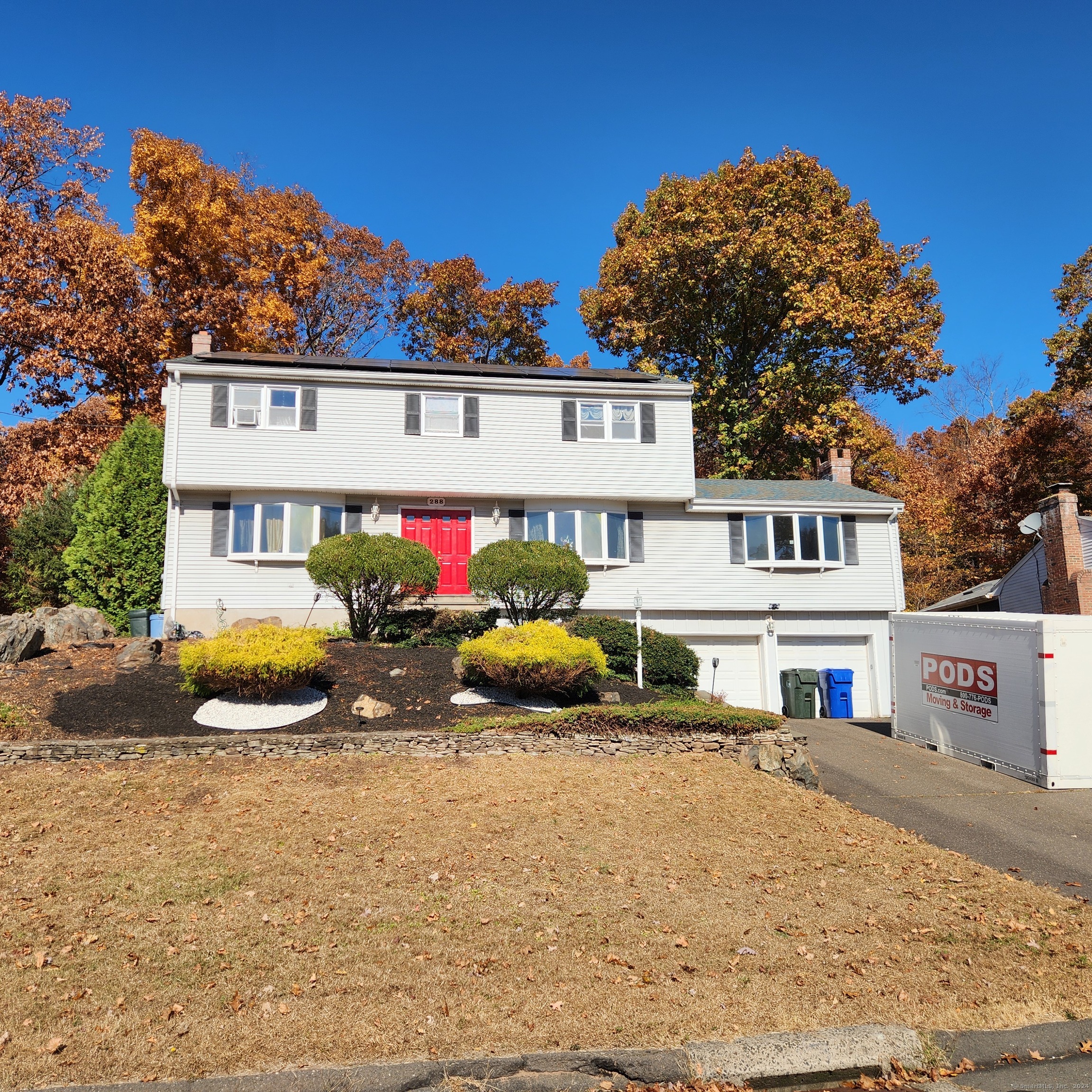 Move right into this spacious 2300 SQFT colonial style home set in one of Newington's most desirable neighborhoods. The home offers 4 bedrooms, including a primary bedroom suite with a full bathroom and walk-in closet, as well as 1 1/2 additional bathrooms. On the main floor there are two large, front to back living rooms as well as an eat-in kitchen with new appliances. Outside is a deck overlooking a private backyard with garden space and a shed. This home also features an attached 2 car garage, with plenty of basement space for storage. Bonus - The home has all of its electricity provided by solar, so there is zero electricity cost to the tenant! Pets considered on a case-by-case basis. The home is available immediately, and leases from 6 months to one year will be considered. ***Credit, employment, reference and background check required. Tenant is responsible for renter's insurance, yard maintenance, snow removal, and all utilities except electricity***