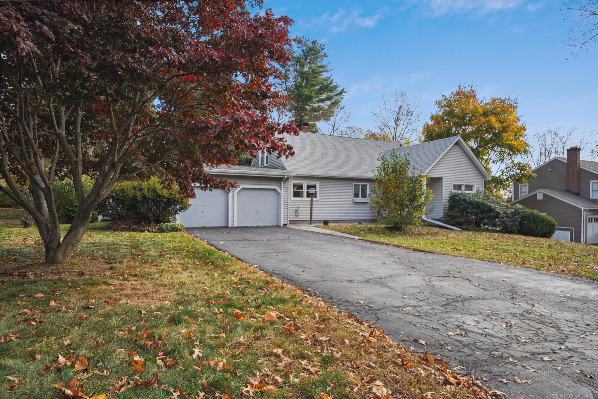 Peaceful, idyllic Stratfield beckons. This 4 Bedroom, 2 and a half bath cape will please you with the possibilities. It is articulated with spaces that will charm you. The living room with wood burning fireplace look out on the expansive back yard through a capacious bay window. The enclosed porch is just off of the galley kitchen. The primary bedroom and a full bath are on the first floor.  Come and see and dream about making these spaces your own.