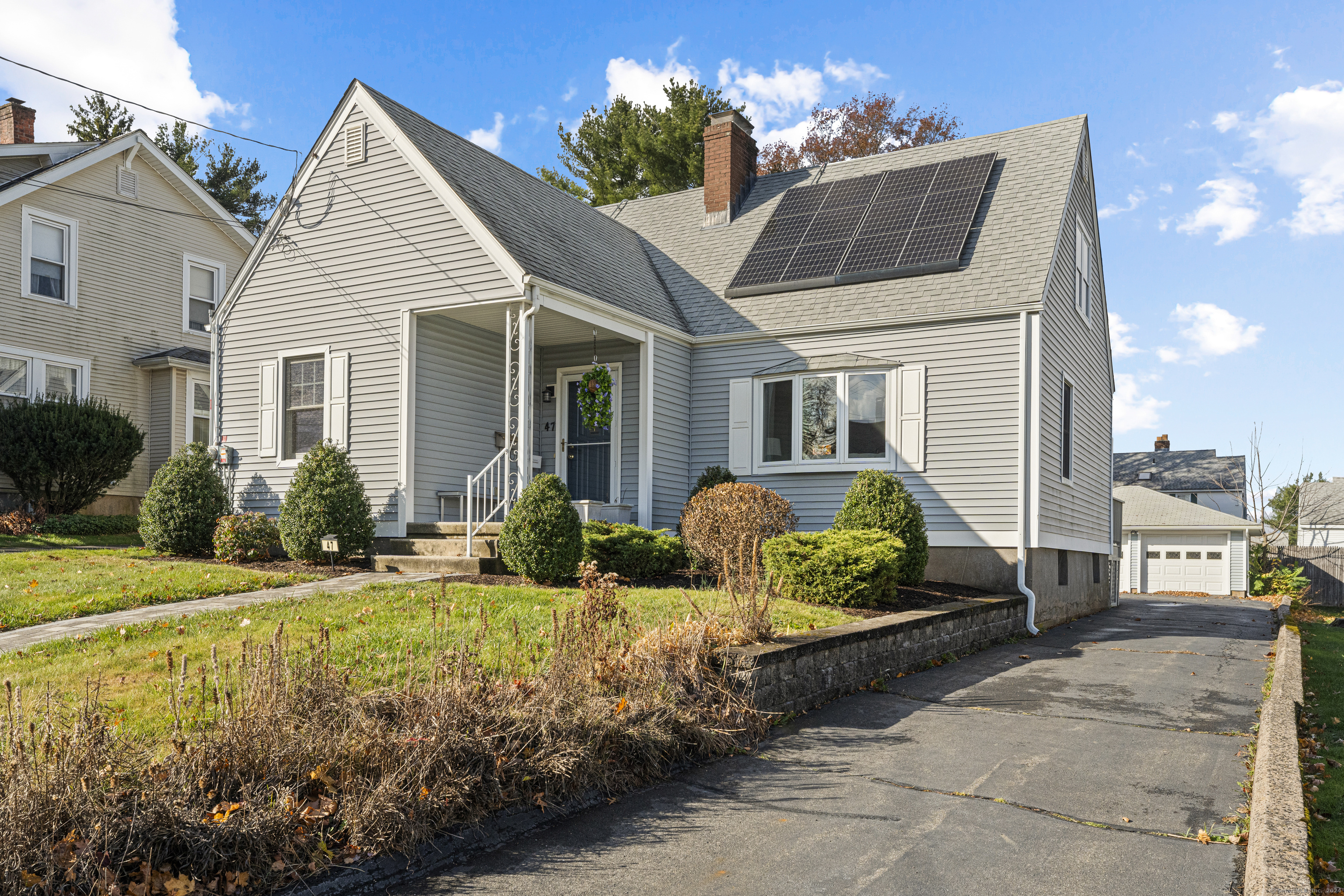 One level living at its best, Primary Bedroom, Full bath with walk in shower, the laundry is even on the same level ! Two more bedrooms and a half bath on the 2nd floor of this lovely maintained Cape Cod on the east side of Meriden. Freshly painted main level and rear sundeck, move in ready! Private rear yard with a two car garage. Finished lower level for entertaining or home office. Plenty of storage on all levels, multiple built in units and walk in attic .