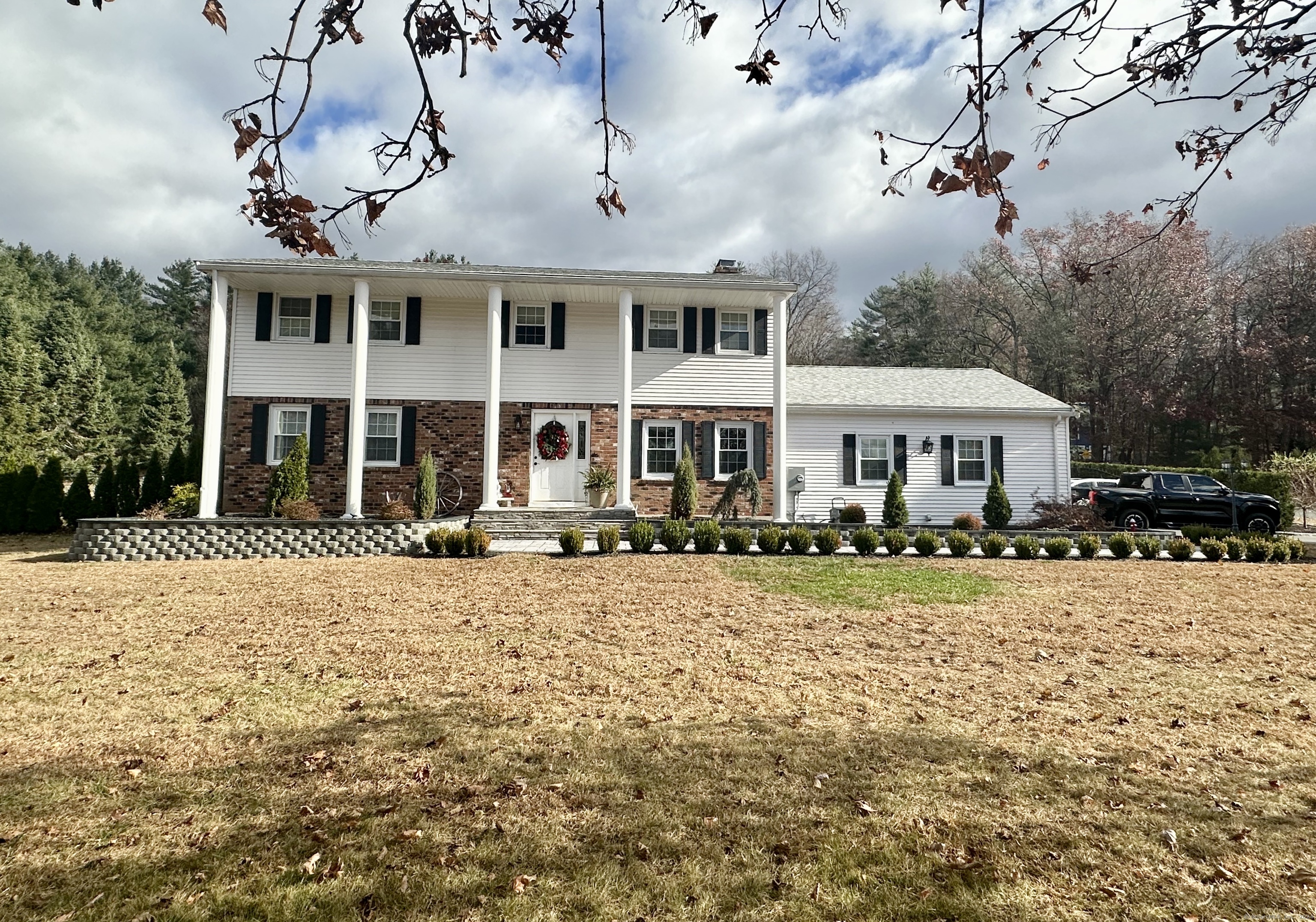 Charming 4-bedroom colonial home in Somers, set back from the road on a spacious, flat corner lot. This property features a large yard with young fruit trees, granite countertops, 2.5 baths, new appliances, and a recently installed roof (2023). Enjoy year-round comfort with central AC and a new condenser heater. Convenience is key with a 230-amp electric panel and generator hookup. The outdoor patio is a must-see - perfect for relaxing or entertaining. Don't miss out on this inviting home!