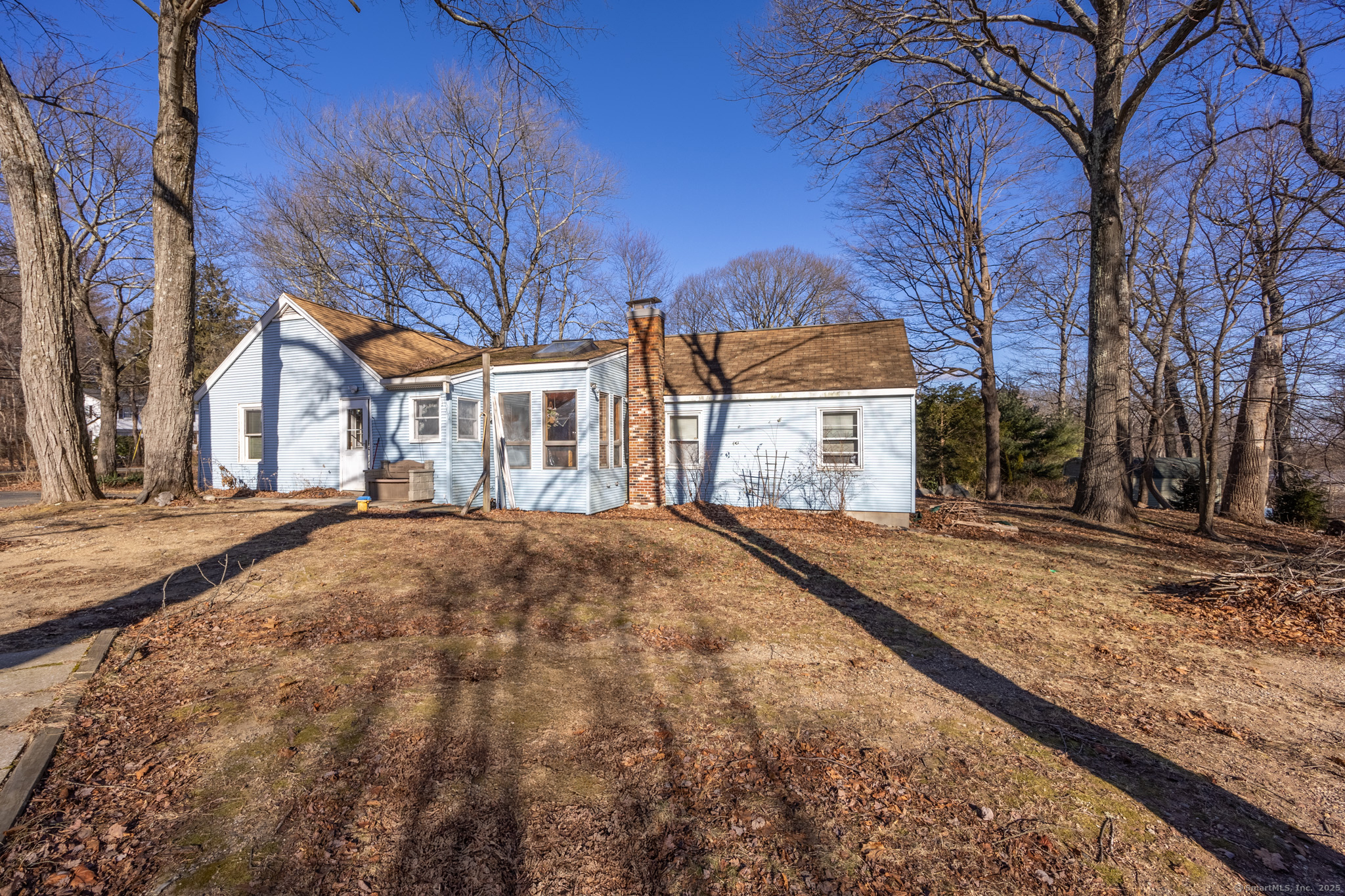 Calling all handymen, investors, and visionaries! This 3-bedroom, 2-bath ranch is brimming with opportunity. The 1500+ sq foot home offers plentiful space for customization. The primary bedroom has a full bath, walk in closet and access to a bright unheated sunroom. Outside, the large shed offers power providing ample storage or potential workshop space. Nestled on a large 1 acre, wooded, level lot, this property features plenty of room for all your recreational pleasure, while remaining conveniently close to highways, shopping, and dining. This home provides the perfect canvas to create your ideal space, or to turn into a profitable investment opportunity. Don't miss out on the potential to unlock all of the possibilities this home has to offer. Property is being sold in as-is condition. Subject to probate court approval.