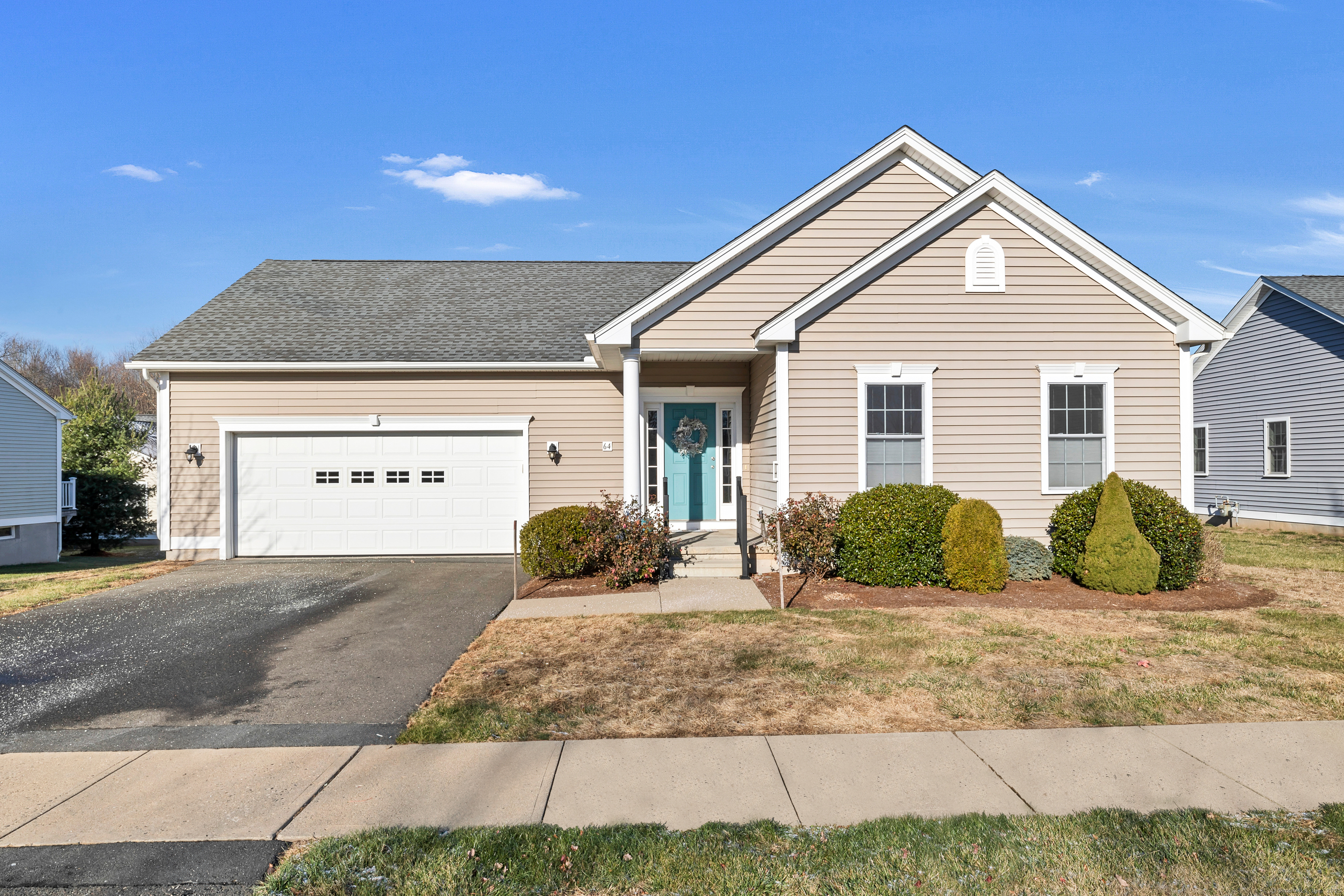 Welcome home to this beautifully updated and meticulously maintained 55+ ranch, located in the highly sought-after Chapman Chase Community! This move-in-ready gem features a bright and airy open-concept design, flooding the home with natural light. Enjoy the convenience of one-level living with a spacious first-floor master bedroom, a completely updated kitchen, an office perfect for working from home, a two-car attached garage, and a large patio off the kitchen, ideal for entertaining. Additional highlights include gleaming hardwood floors throughout, central air, and a massive unfinished basement that offers endless possibilities for additional living space. This home has it all-schedule your showing today before it's gone!