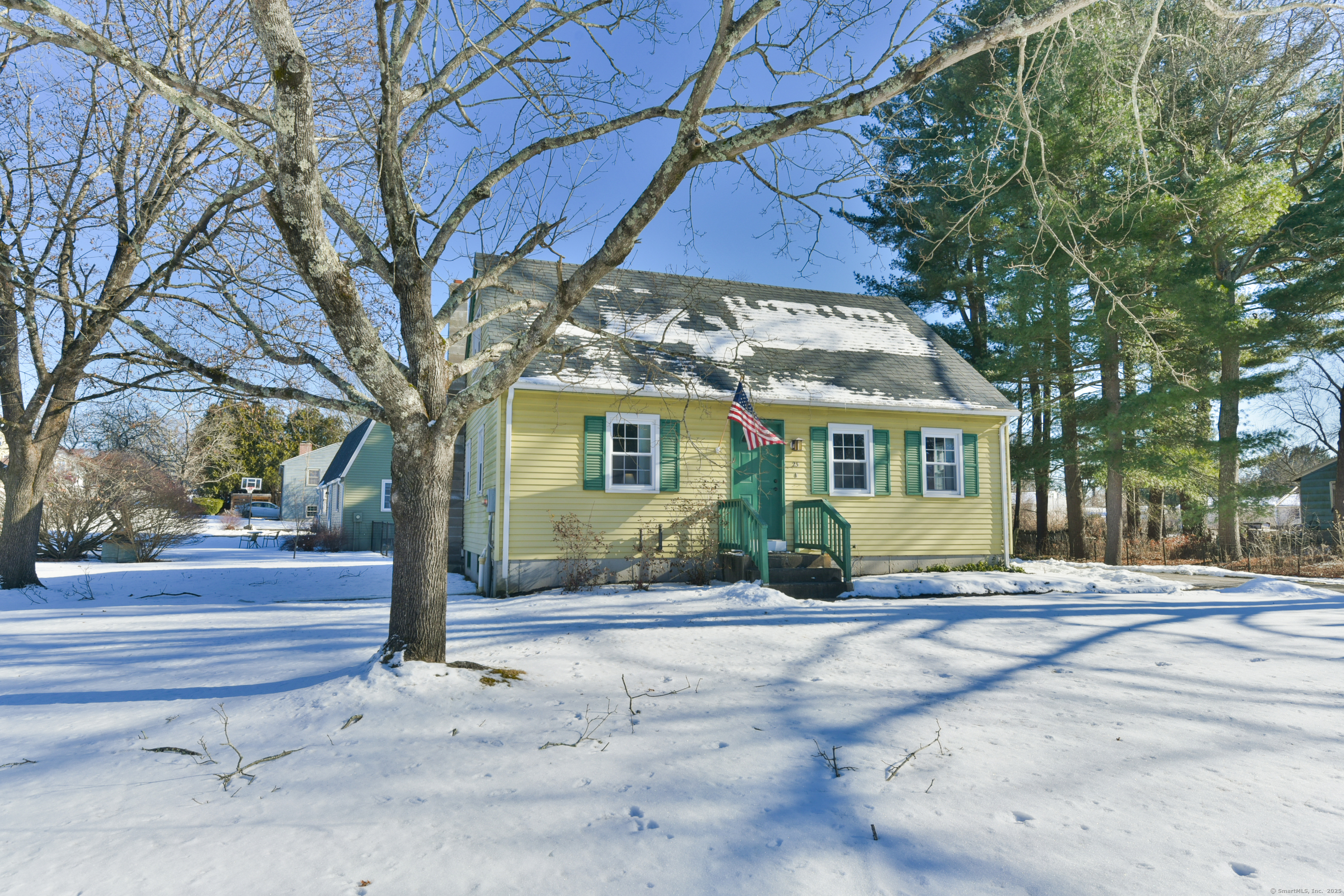 Nestled in a charming neighborhood in Putnam, CT, this 1, 190-square-foot Cape lends the perfect blend of comfort and updates. Situated on a desirable corner lot, this home features 4 spacious bedrooms, with 2 conveniently located on the first floor, providing a flexible layout or office opportunities. Two full bathrooms, including one on the main floor, the home ensures both practicality and convenience. Stylishly decorated and in turnkey condition, this property has undergone extensive renovations, including updated windows, flooring, paint, roof, and more. Every detail has been thoughtfully attended to, creating a warm and inviting space that's ready for you to make it your home. Don't miss the chance to own this beautifully updated home walking distance to all of the amenities downtown in this desirable New England town!