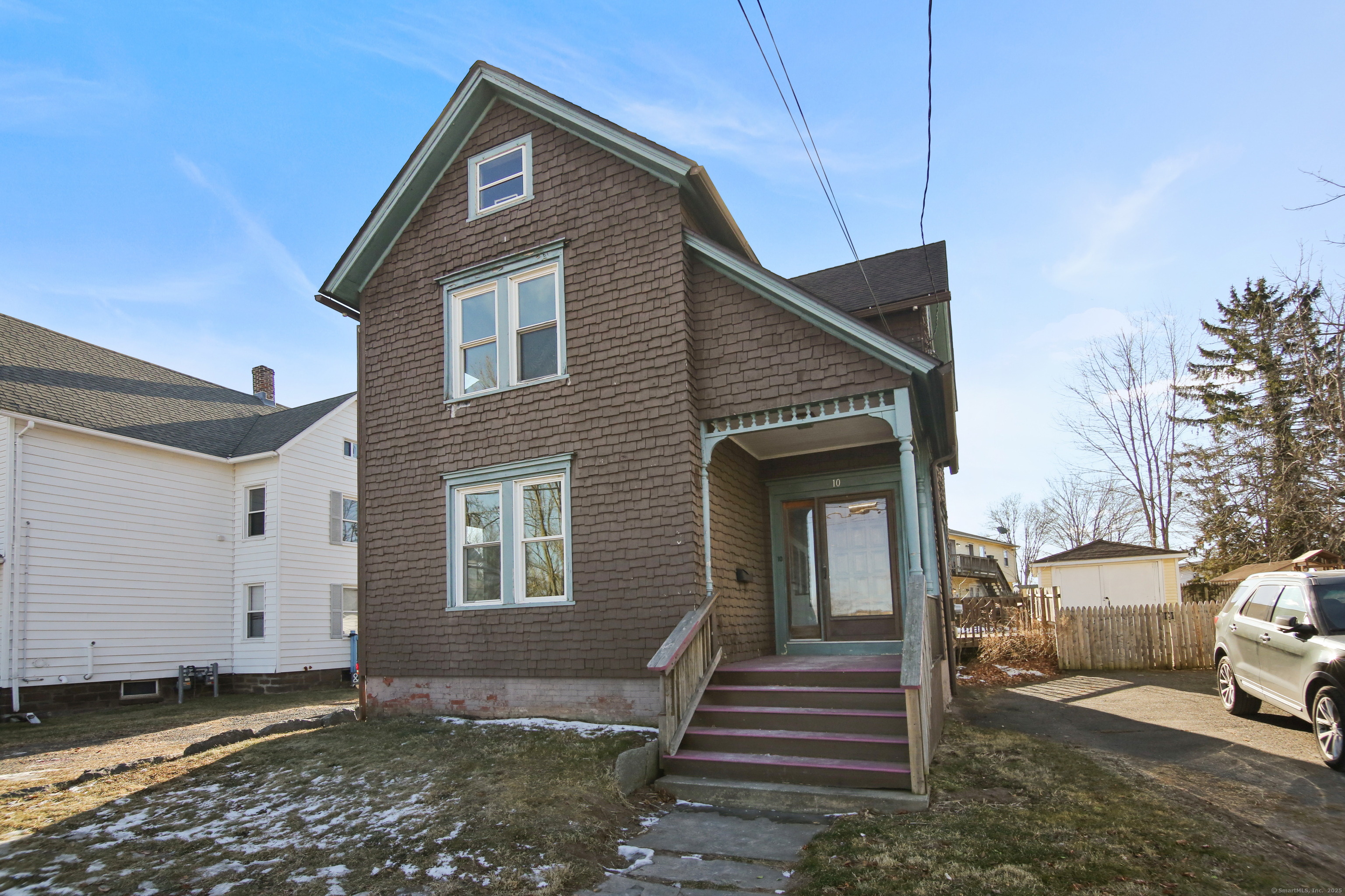 Welcome to 10 Silver Street in Middletown! This charming colonial featuring a newer roof, brand new gas boiler, newer windows, wood floors, has been freshly painted and is move-in ready. The main floor boasts an oversized kitchen, a bright living room, a half bath, and a versatile flex space that can be used as an office, additional bedroom, or family room. Upstairs, you'll find three generously sized bedrooms with recently refinished floors and a full bath. Outside, enjoy a back deck perfect for entertaining, a flat, open yard, and a detached garage. Conveniently located just minutes from grocery stores, shopping, and downtown Middletown's fine dining, this home offers both comfort and convenience. Additionally, this property is available as part of a commercial investment package alongside other investor-held properties. Whether you're a first-time homebuyer or an investor looking to expand your portfolio with quality homes, this is an opportunity you won't want to miss!