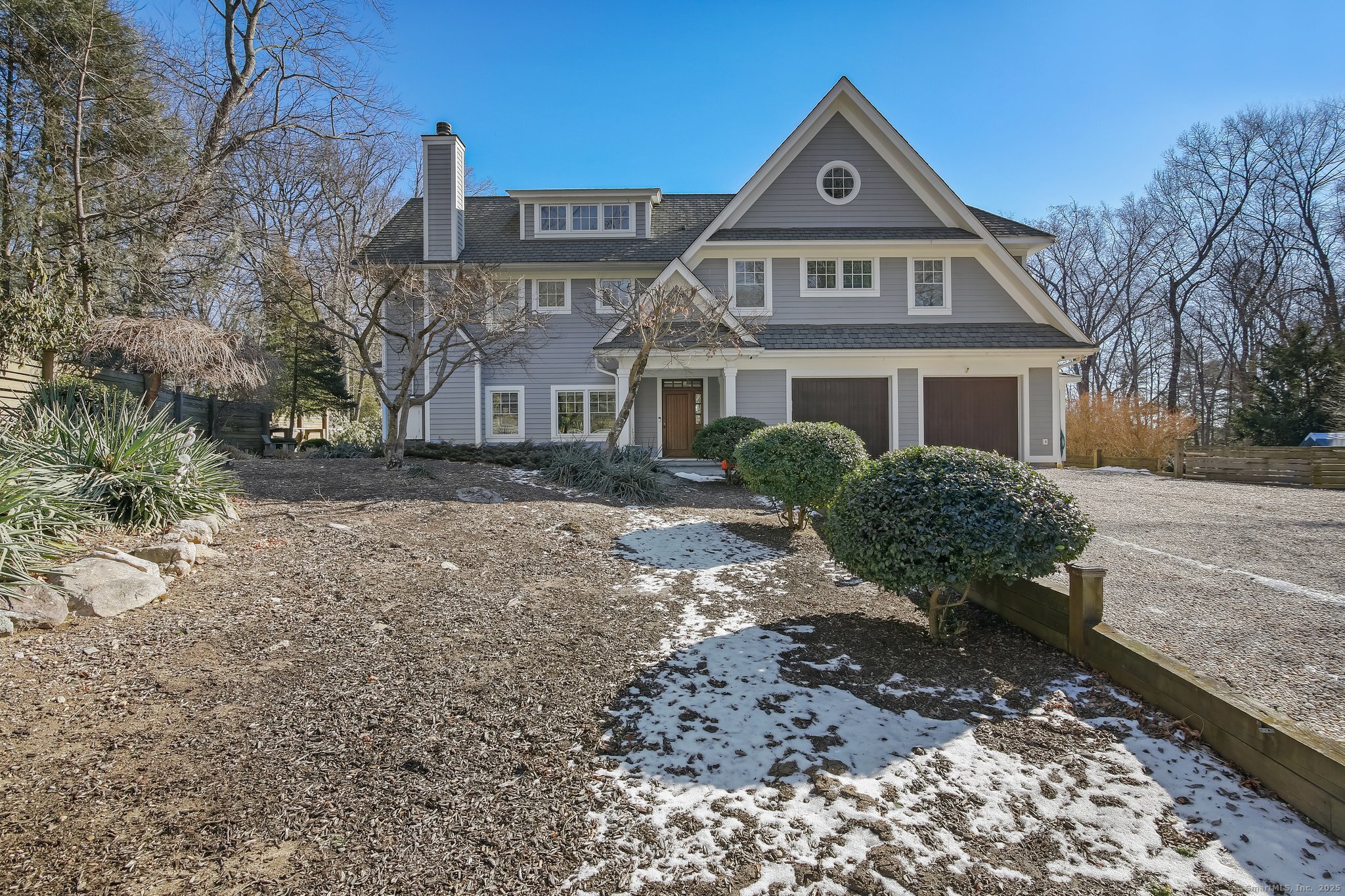 Welcome to 25 Four Brooks Circle .Nestled on a private flat 1-acre lot at the end of peaceful Cul-de-sac, this sun-filled exquisite custom-build and recently expanded Colonial offers over 3, 200 sq of luxurious living space. Bright, Sun-filled open floor plan with dramatic entrance foyer, spacious kitchen with Stainless Steel appliances open to dining area and Family room, spacious living room with Fireplace , Office with build ins and Guest bedroom . Second floor includes spectacular master suite with vaulted ceiling, two walk in closets with custom build ins and master bathroom with oversized shower and large soaking tub.Additional 2 spacious bedrooms and laundry. Third floor offers large and bright playroom, private bedroom with a full bath.Minutes to Highways, parks, train and Vibrant Downtown.