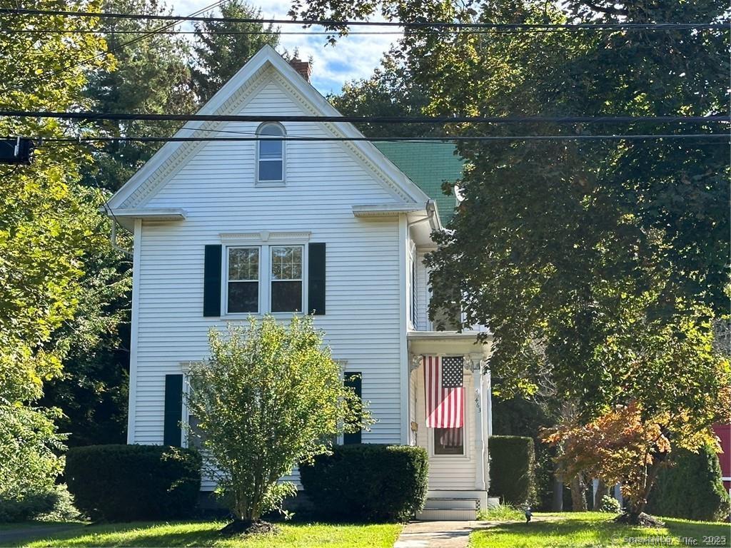 Wonderful two bedroom unit on beautiful North Main Street!!! Walk to downtown and all the charm it has to offer. Shopping, restaurants and so much move.  Gleaming hardwood flooring, great ceiling height and tons of light. Freshly painted with new washer/dryer in unit and keypad lock on rear entrance. Walkup attic with an additional area of storage. Nice deck in the rear for private outdoor living space This unit has four efficient ductless units for heat and A/C with Wallingford Electric. Owner occupied home with 6 months free trash removal.