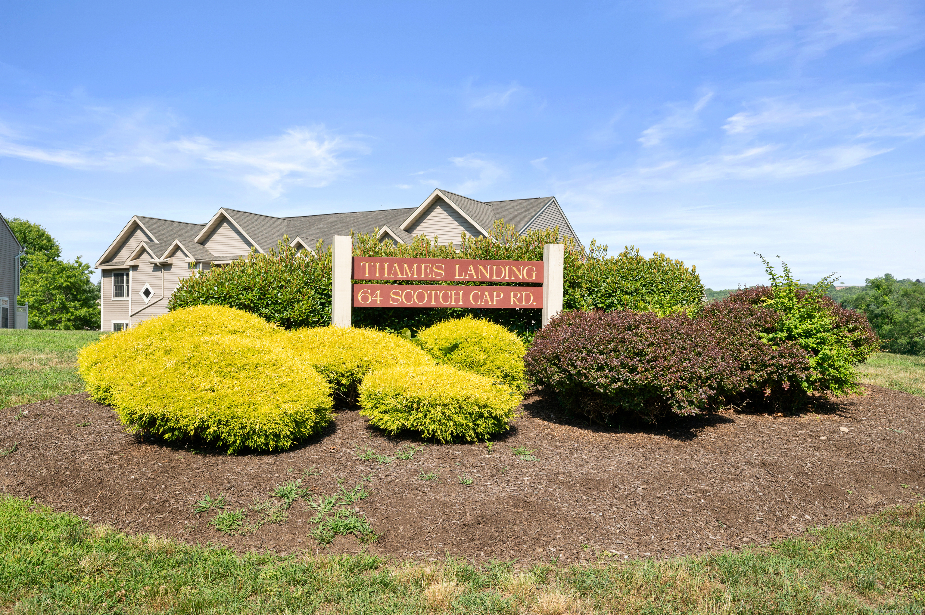Immaculate, move-in ready townhouse at desirable Thames Landing. Unit has SS appliances and brand new granite counters. Nice ground floor deck with slider off the LR/DR space. 2 spacious bedrooms with new flooring, lots of closet space and a Jack & Jill bath! Convenient 2nd floor laundry area. Attached garage that fits two cars tandem in lower level and has small workbench area. Complex has an in-ground pool and tennis courts for your enjoyment. Walking trails on Waterford land preserve located adjacent to the condo complex. Great location tucked off the beaten path, yet near shopping, restaurants and highways. Subject to sellers finding suitable housing.