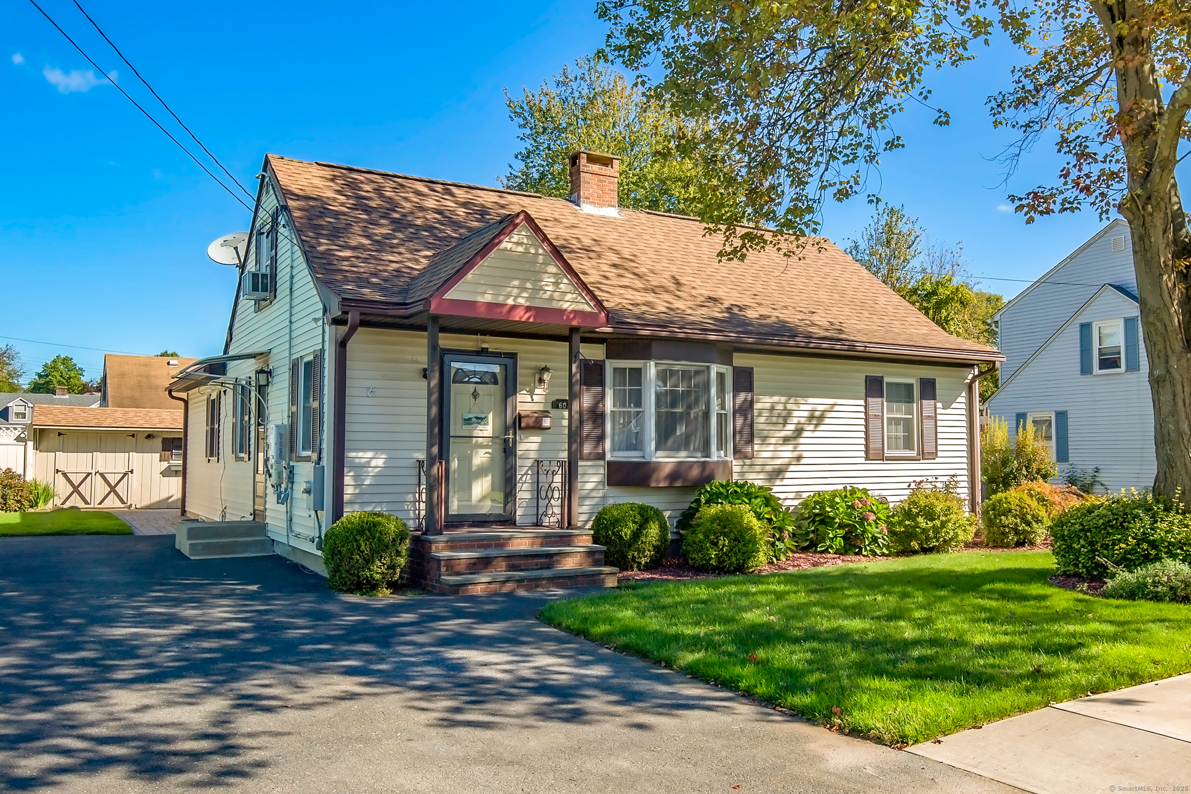 Welcome to 60 South Alhambra Cr! Do not let the outside fool you --- this 1873 Square foot EXPANDED CAPE (2003 addition) is just steps from the popular SCHOOL STREET PARK and the RIVER WALKING TRAILS! This well cared for HOME has sooo much to offer. Some of the special features include: a modern open style kitchen with a MOVEABLE ISLAND and TILE Flooring, a large 1st floor MAIN BEDROOM SUITE including a WALK-IN closet with 1st floor LAUNDRY and 2nd separate FULL BATH, a wonderful GREAT ROOM with Sliders to the back DECK, PATIO and professionally landscaped GARDENS, Beautiful HARDWOOD flooring, CENTRAL AIR, GAS HEAT, 2 additional bedrooms (1-1st floor, 1- 2nd floor) with the possibility of a 4th tandem bedroom on the 2nd floor, a SECOND LAUNDRY (Washer and Dryer too) in the lower level and so much more....... Close to Highways, Restaurants, SIX Flags, Shopping, the CT River, and LOCAL PARKS. Do not let this fabulous opportunity pass you by!