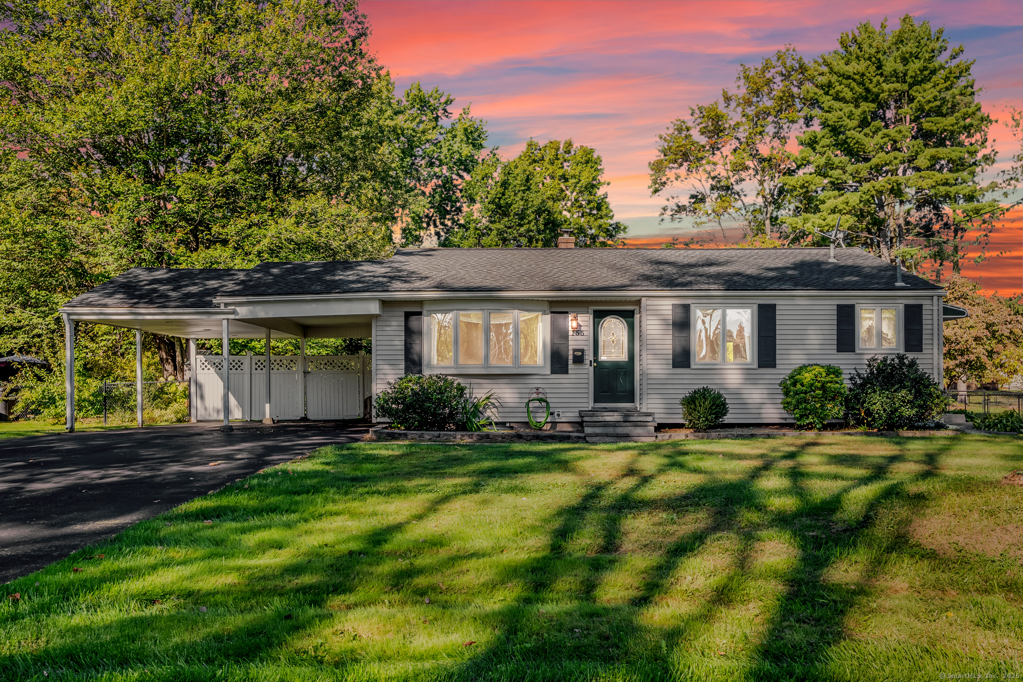 Available now is this well maintained 3 bedroom ranch at 155 Pine Tree Lane in HIGHLY DESIRED South Windsor. ONE LEVEL LIVING featuring a convenient, bright, and inviting floor plan with gleaming hardwoods and plenty of natural light shining throughout. Enter into a large, spacious living room which opens right up to the kitchen and dining area. 3 generously sized bedrooms and a full bath complete the main level. Downstairs you will find an additional 300 SQFT finished basement w/ half bath along with plenty of additional storage space and laundry area. Relax out back on your trex deck and enjoy the PRIVATE, fully fenced backyard, a serene and tranquil "Park Like" setting w/ garden area and storage shed. Additional features include central air, generator-hook up, city water/sewer and newer hot water heater, driveway, and fence. Located in a quiet and peaceful neighborhood setting while providing easy access to local schools, shops, restaurants, parks, Evergreen Walk, Buckland Hills, and major highways (I-84 and I-291) this one will not last and can be yours today!