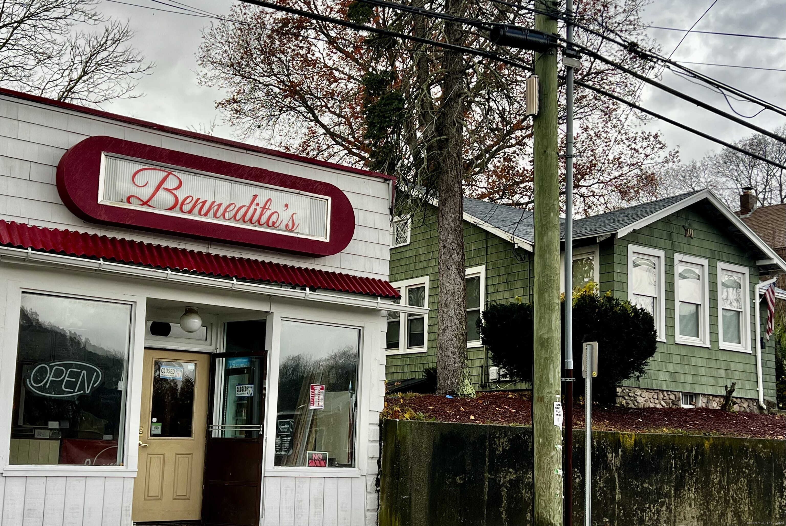 Rare opportunity to own your own business and have your residence next door. Popular grinder shop "Bennedito's" in business for 35 years. The 545 SF retail building is designed for take-out food only. The grinder shop is fully equipped and owner will stay on to help buyer transition into this flourishing business. 2024 Sales: $185,000. The 878 SF house on the site has 2 bedrooms, kitchen, living room dining room combined, 1 full bath, washer & dryer on main floor. Rented for $1,200/month. There is a 2 car garage that is currently rented for $300/month and can be vacated by closing. Tenants are long-term but month-to-month. Property is in close proximity to Pfizer and Electric Boat. Perfect for operators, investors or anyone seeking a combined a business and home opportunity.