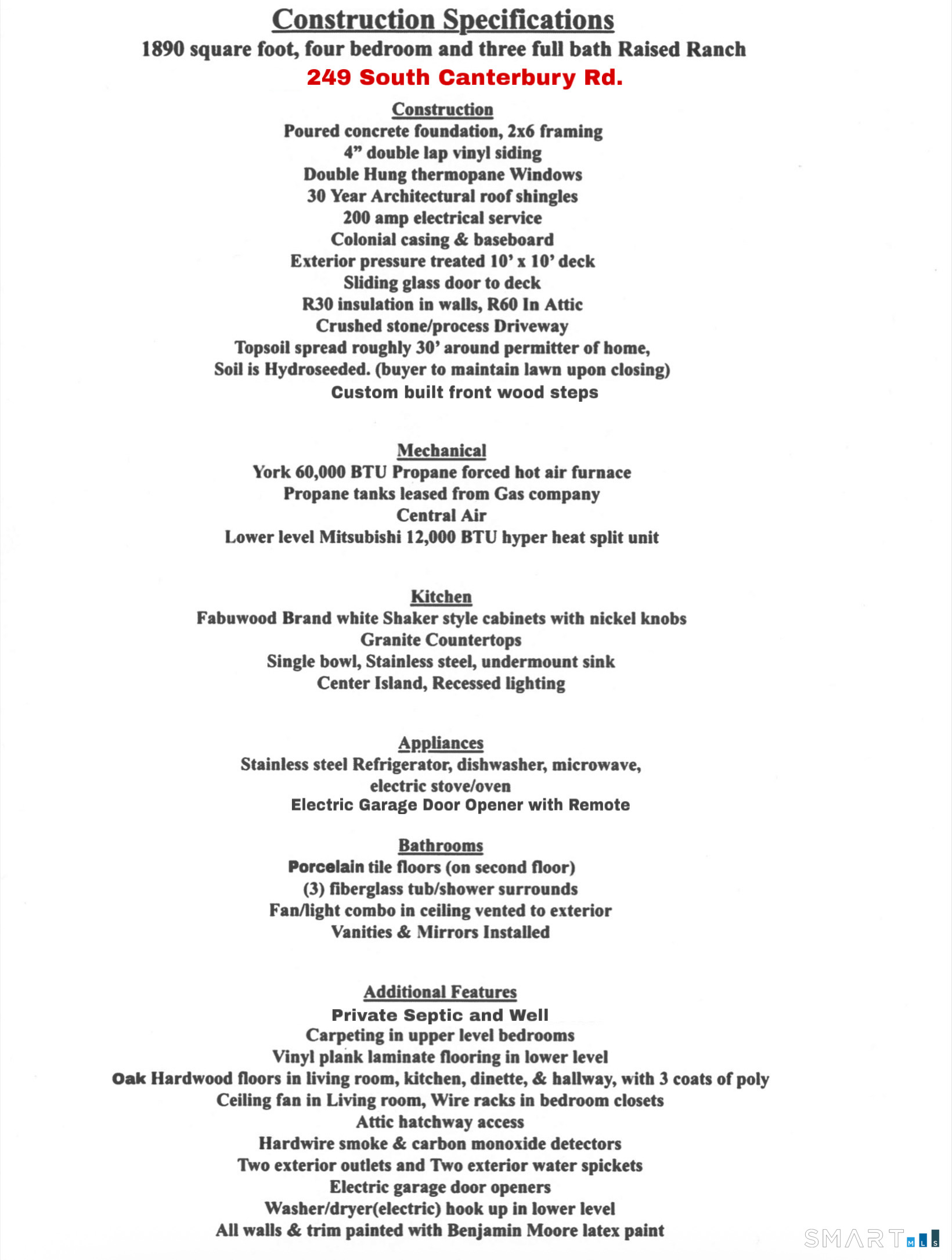 Homes for sale in Canterbury, CT | 249 South Canterbury Rd, Canterbury, CT 06331 | MLS# 24149736