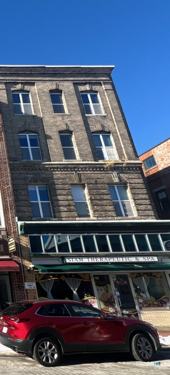 Fully leased, mixed-use property located in the heart of downtown New London. This 11,894 SF, 2 story building has a 3,193 SF commercial space on the 1st floor and 3 apartments on 5,508 SF on the second floor. There is a 3,193 SF basement.  The apartments have high ceilings, large windows and beautiful views of the Thames River. Building was fully renovated in 2017. NOI approximately $76,536. Call office for financials. Excellent investment property with stable cash flow. Property may be purchased as a package with 53 Bank St and 153 Bank Street for a total of 6 commercial units and 17 Apartments.
