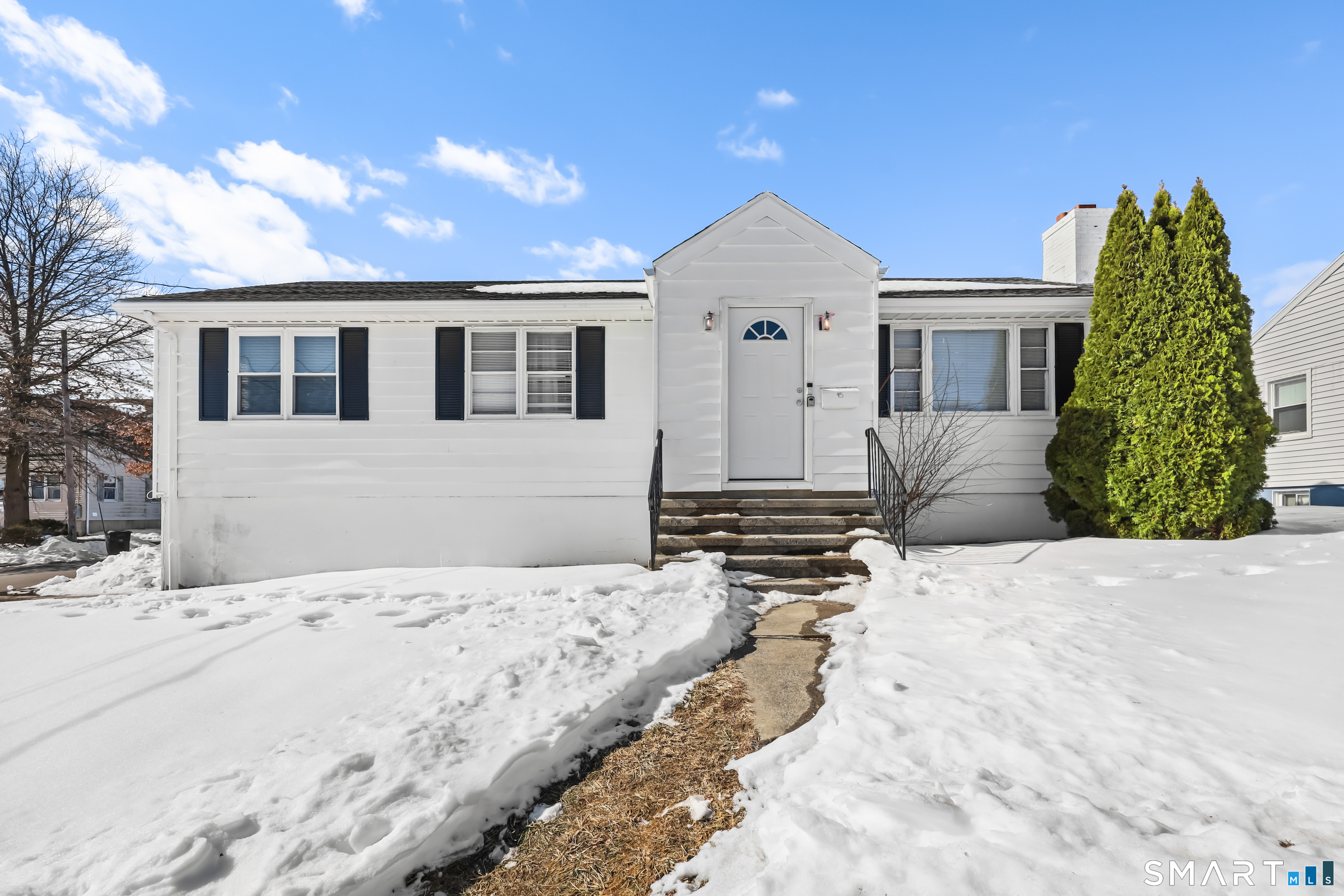Welcome to 95 Alexander Avenue! This beautifully remodeled 6-bedroom, 2 full-bath ranch is situated on a desirable corner lot in the Upper North End, just minutes from Sacred Heart University. The main level features a light and bright living room with an open-concept layout flowing seamlessly into the updated kitchen. The kitchen is equipped with a breakfast bar island, granite countertops, and stainless steel appliances - perfect for everyday living and entertaining. Four spacious bedrooms, hardwood floors, and two fully remodeled bathrooms complete the main level. The finished lower level offers two additional generously sized bedrooms with new windows and flooring, along with a large storage area that includes washer and dryer access. Additional updates include central air conditioning installed in 2020 and brand-new front and rear entry doors. Currently rented for $5,280 per month through 5/31/26, this property presents an excellent opportunity for both owner-occupant buyers and investors seeking immediate rental income. Conveniently located just a short drive to major highways, shopping, restaurants, and local universities, this home offers both comfort and accessibility. Schedule your showing today.
