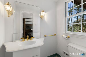 First floor powder room