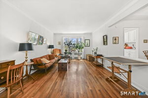 Bright and open floor plan with hardwood flooring throughout!