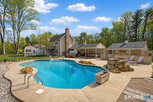 In ground pool with patio