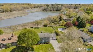 Aerial view of Black Hall River