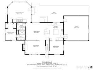 Primary Bedroom Suite with fireplace, built-ins, dressing room or office, full bath with tub/shower combination and atrium door to rear patio and pool!