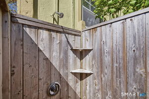 convenient outdoor shower