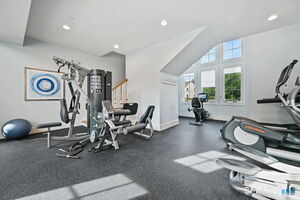Gym and Yoga Room Above