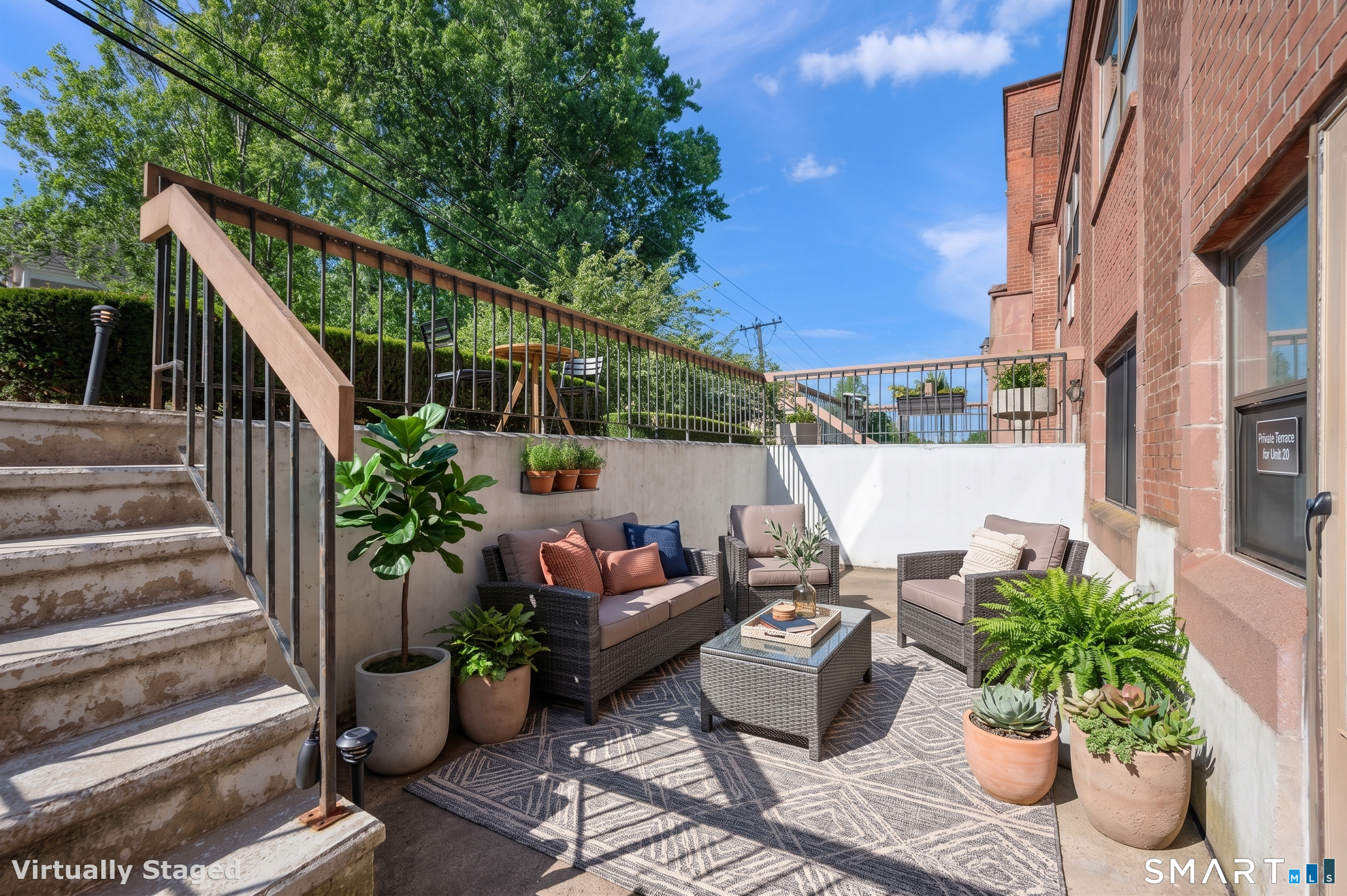 Virtually Staged Terrace