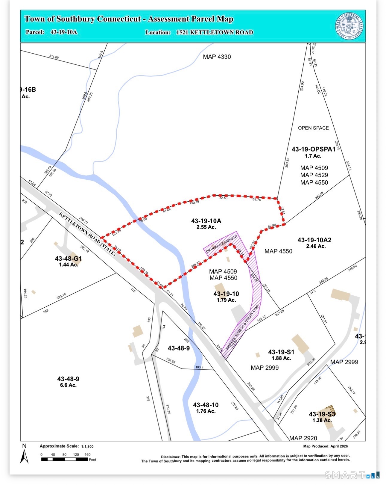 1st image of 1521 Kettletown Rd, Southbury, CT 06488 | MLS# 24198901