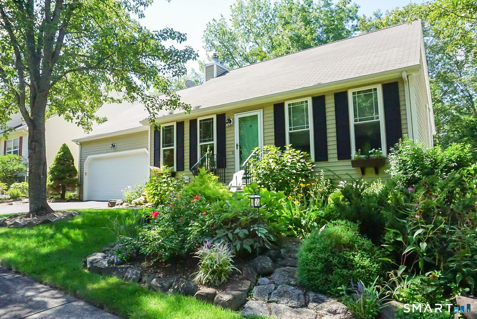 This home is located in a sought-after section of Westfield near the Cromwell town line convenient to highways.Vaulted ceilings in the living room/family room/dining area create a bright modern feeling perfect for entertaining. All are connected to an eat-in kitchen where you can sit at the island and keep the cook company. The two bedrooms are both comfortable retreats. The lower level has a large third bedroom with privacy for guests or teens. You'll enjoy the extra room with a full walk-out ideal for games, exercise, parties and gatherings. All this within minutes of commuter highways, shopping, and recreation. You'll love to call this home!