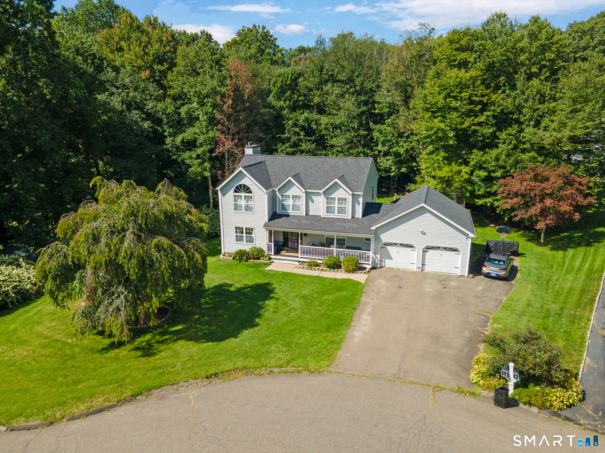 Your next chapter awaits in Beacon Falls! A beautifully updated, inviting home set on a quaint cul-de-sac offering nearly 2 acres. From the moment you arrive, the curb appeal is undeniable, with manicured grounds, mature landscaping, and a picture-perfect facade that sets the tone for what's inside. Step into a bright, inviting interior where natural light pours through large windows, highlighting the home's thoughtful layout and quality finishes. The main level offers a spacious living room ideal for gatherings, a stunning kitchen with modern finishes, stainless steel appliances, and a dining area that opens seamlessly to the deck and pool. Fireplace, built in window bench, every space feels warm, functional, and designed for everyday comfort. Upstairs, the bedroom level provides a feel of retreat. The spacious primary suite features a total of three closets and a primary bath, while 3 additional bedrooms offer flexibility and privacy for all. The lower level adds even more usable space, currently an au pair suite, playroom, home gym, utility room and full bath. Outside, enjoy a private backyard oasis with a large deck, lush lawn, and peaceful wooded backdrop. Whether relaxing, entertaining, or simply enjoying the quiet setting, this property delivers such a lifestyle. Award Winning Region 16, a prime location, and a home that truly shows you what fine living feels like, 2 Quail Hollow Court is a standout opportunity. Move in ready and waiting to welcome its next owners.