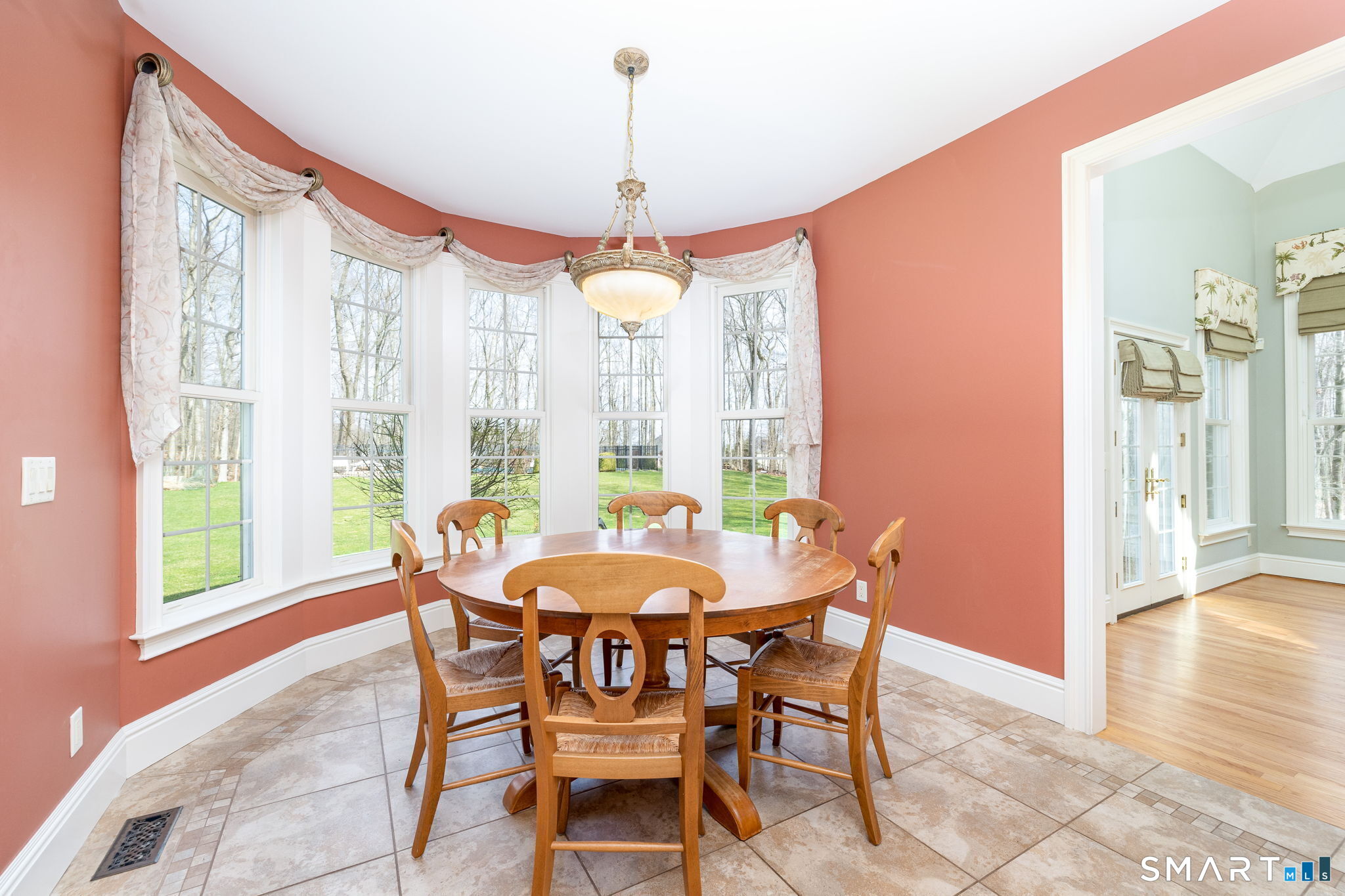 The kitchen area includes this very large eat-in area/breakfast room overlooking the backyard!