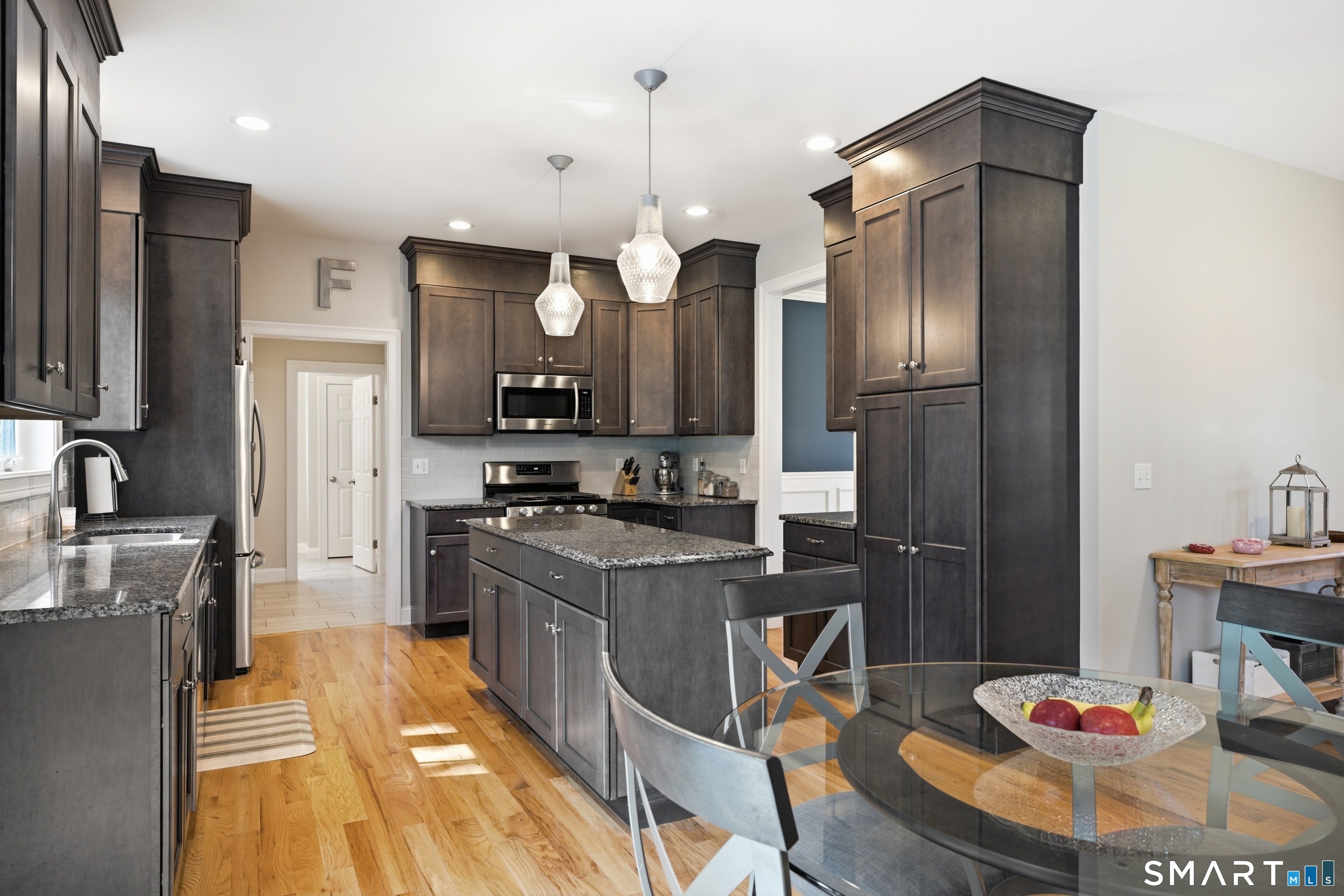 Loads of cabinet space and great prep areas.