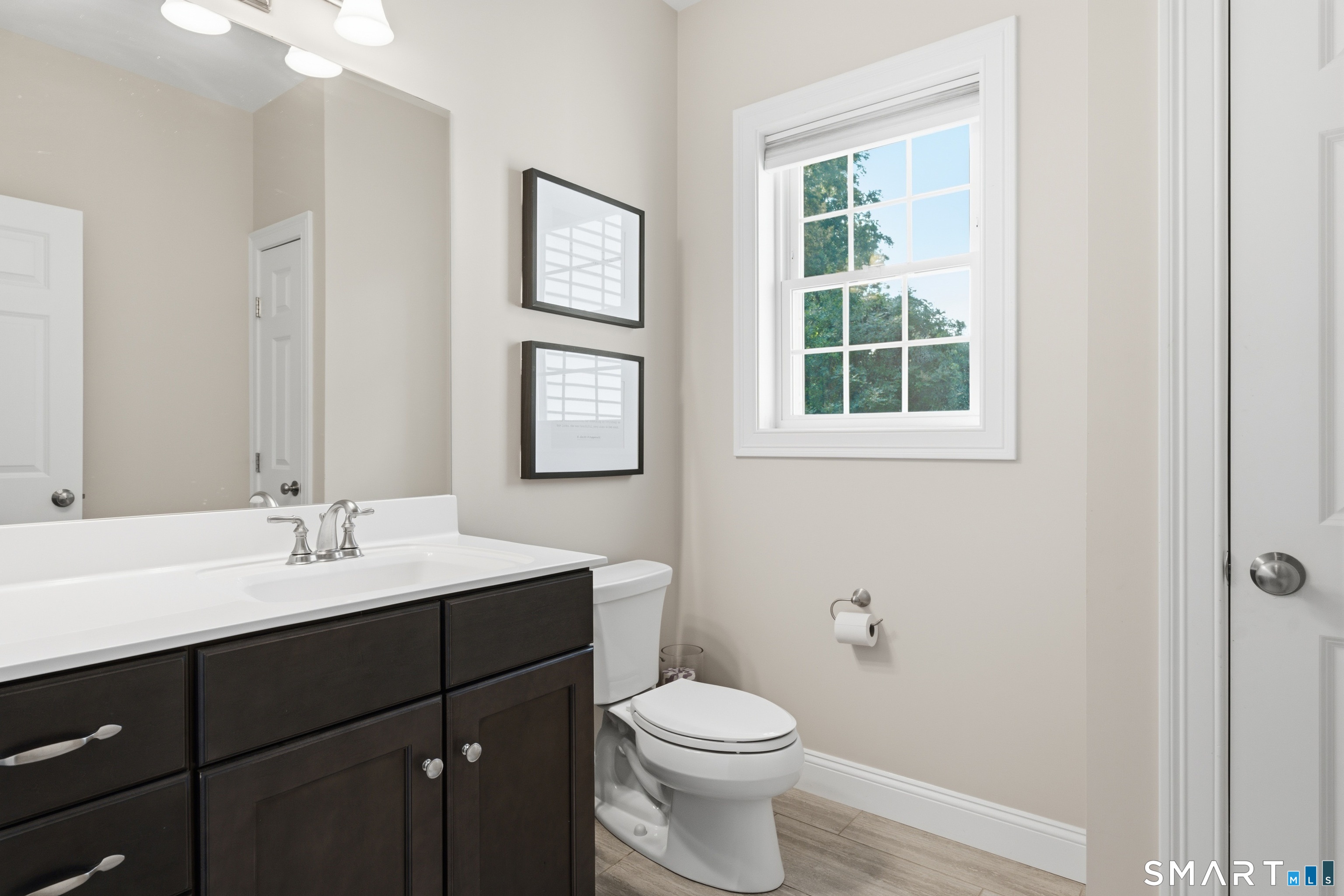 First floor powder room.