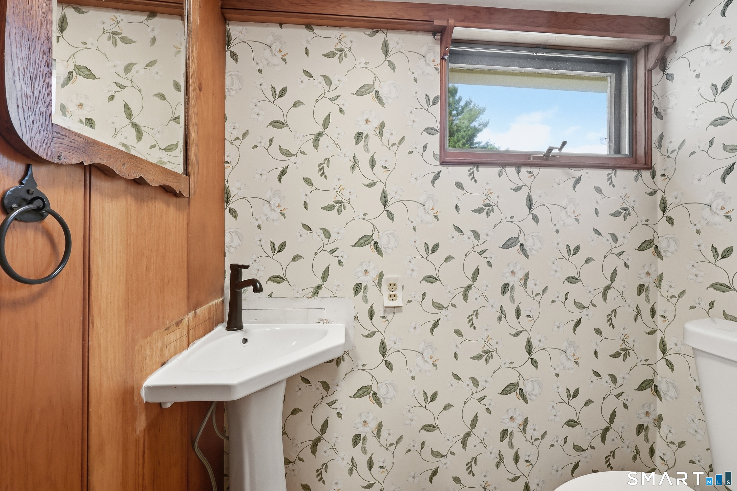 Main level powder room.