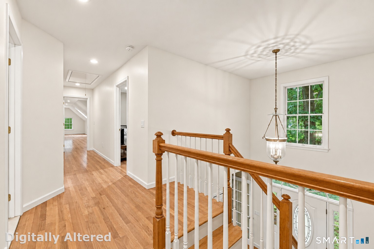 Second floor landing. There are oak hardwoods throughout the entire second floor recently added.