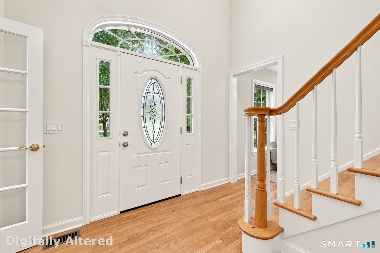 Heading upstairs