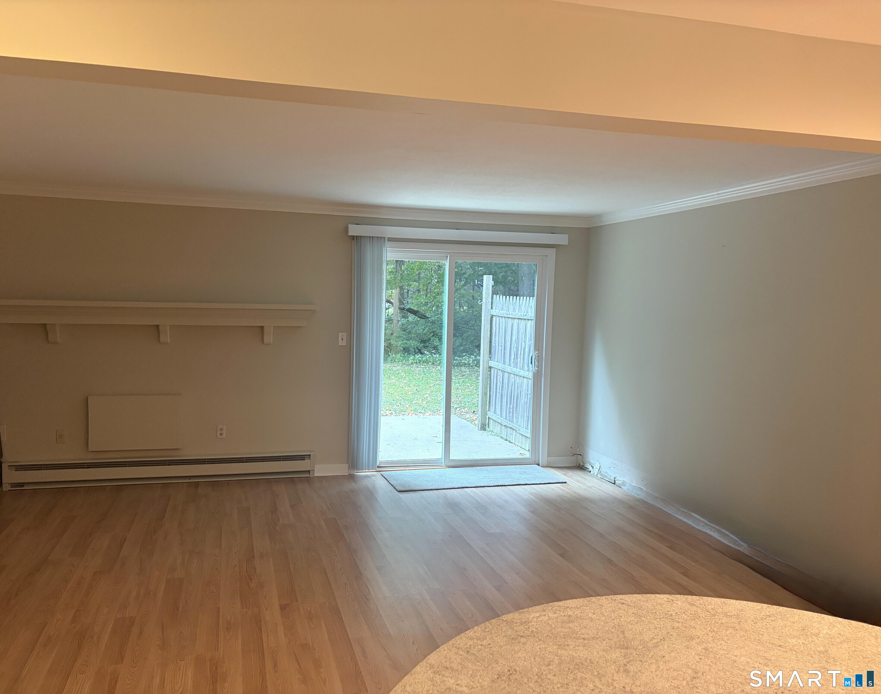 Kitchen is open to Living Room and outdoors.