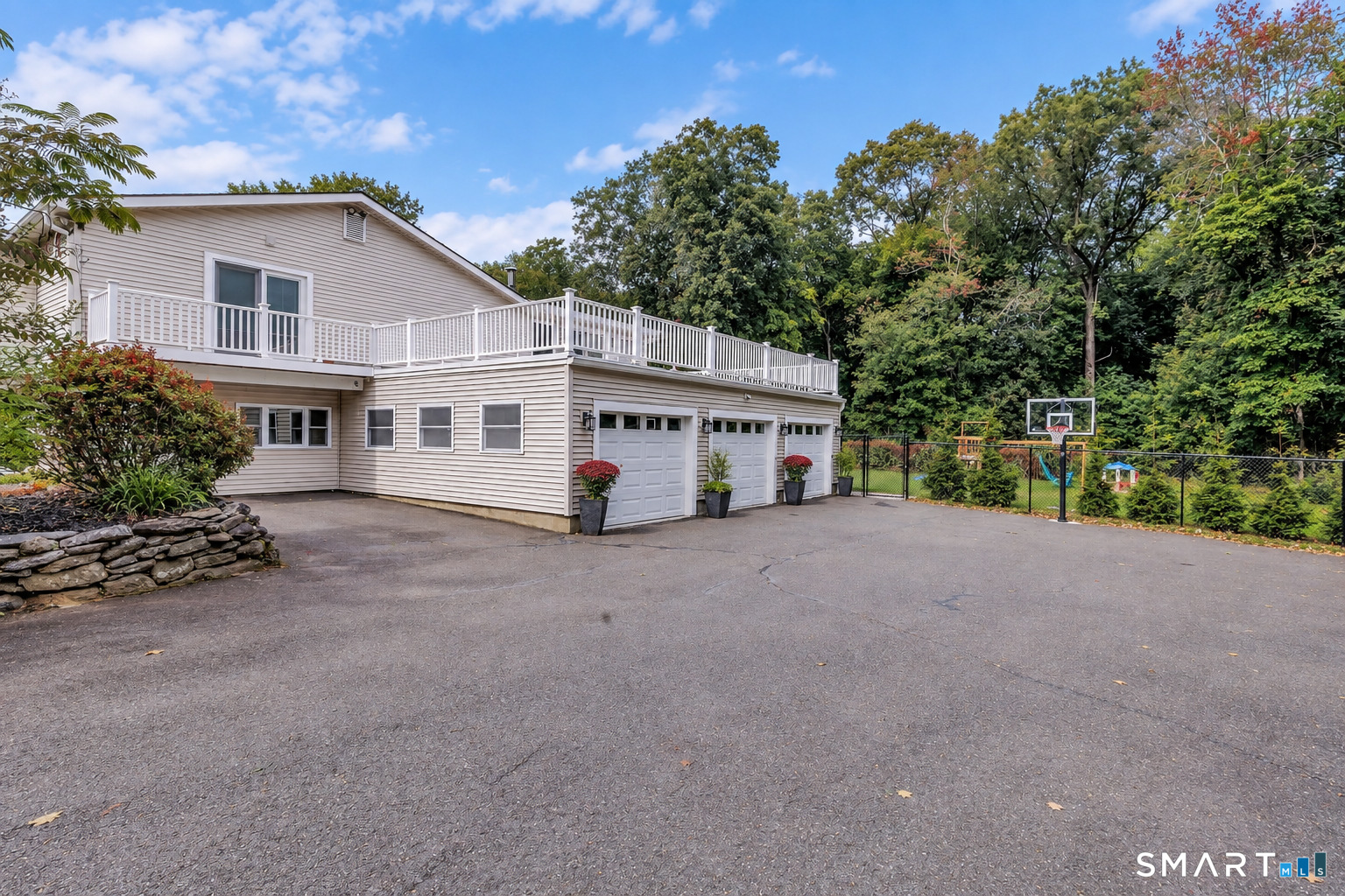 Three car garage